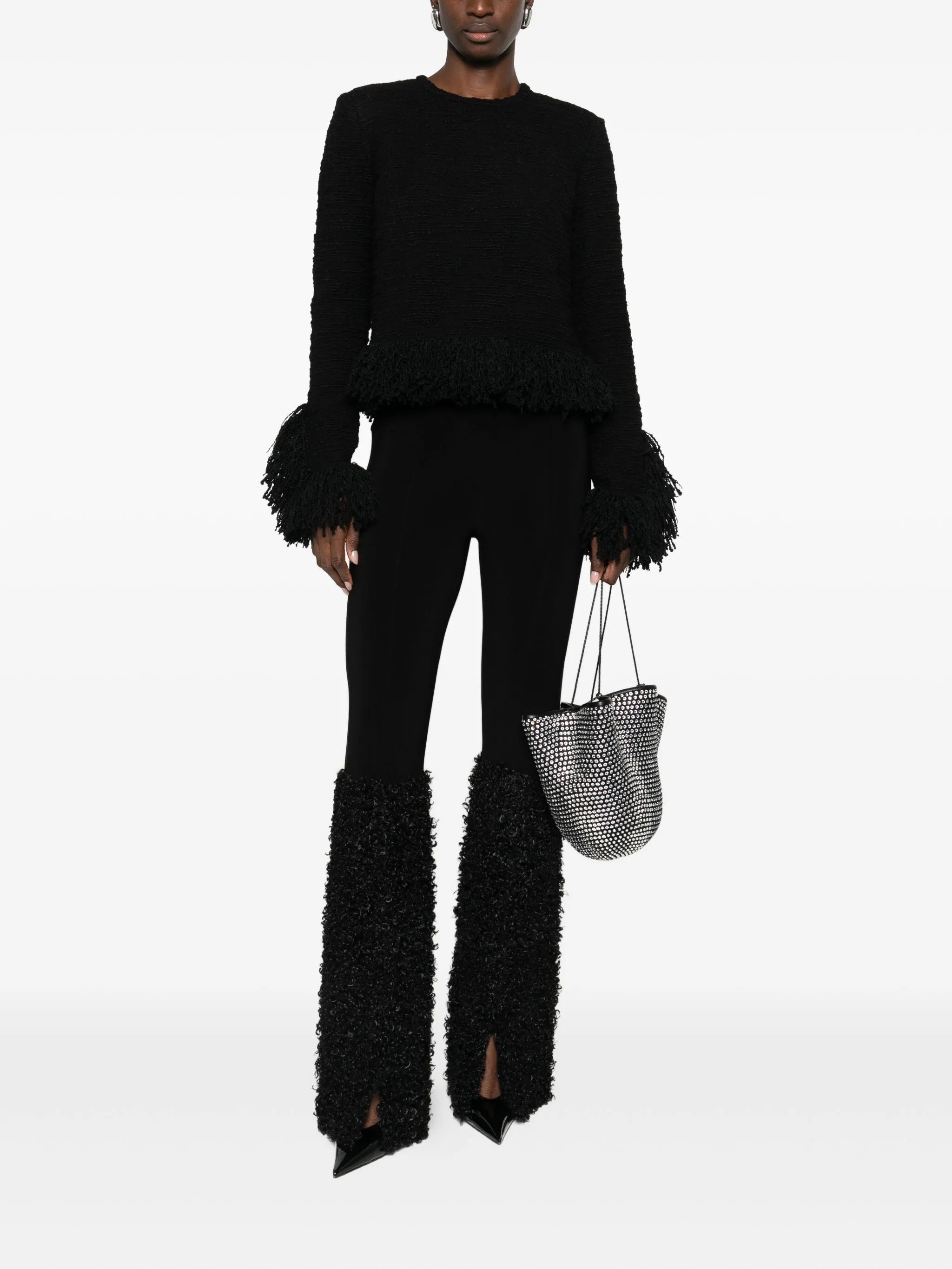 Lila fringed blouse