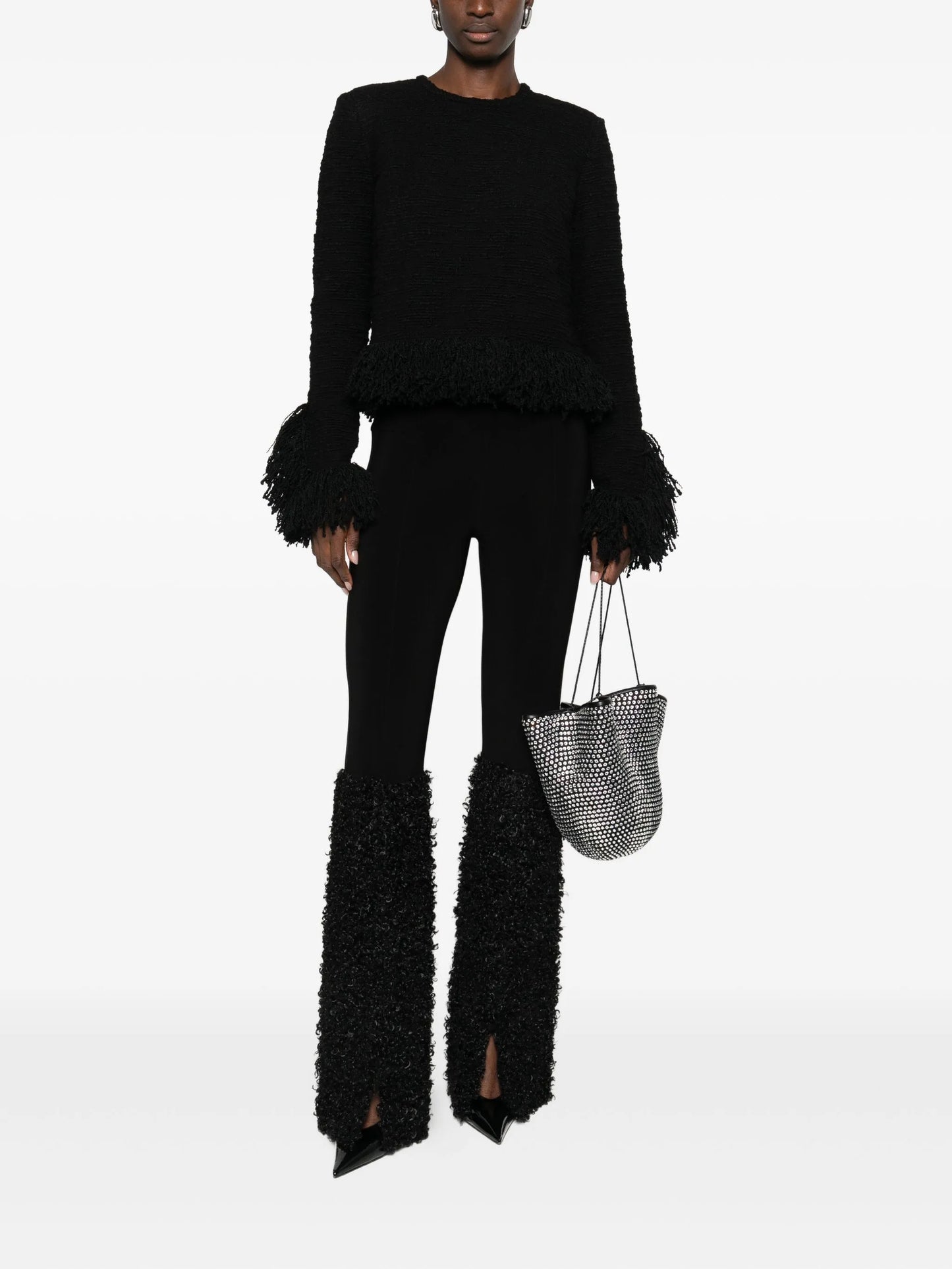 Lila fringed blouse