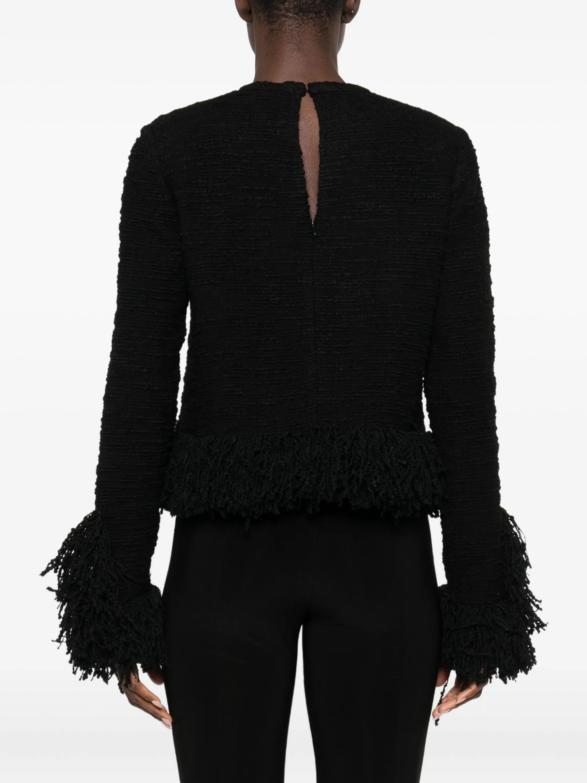 Lila fringed blouse
