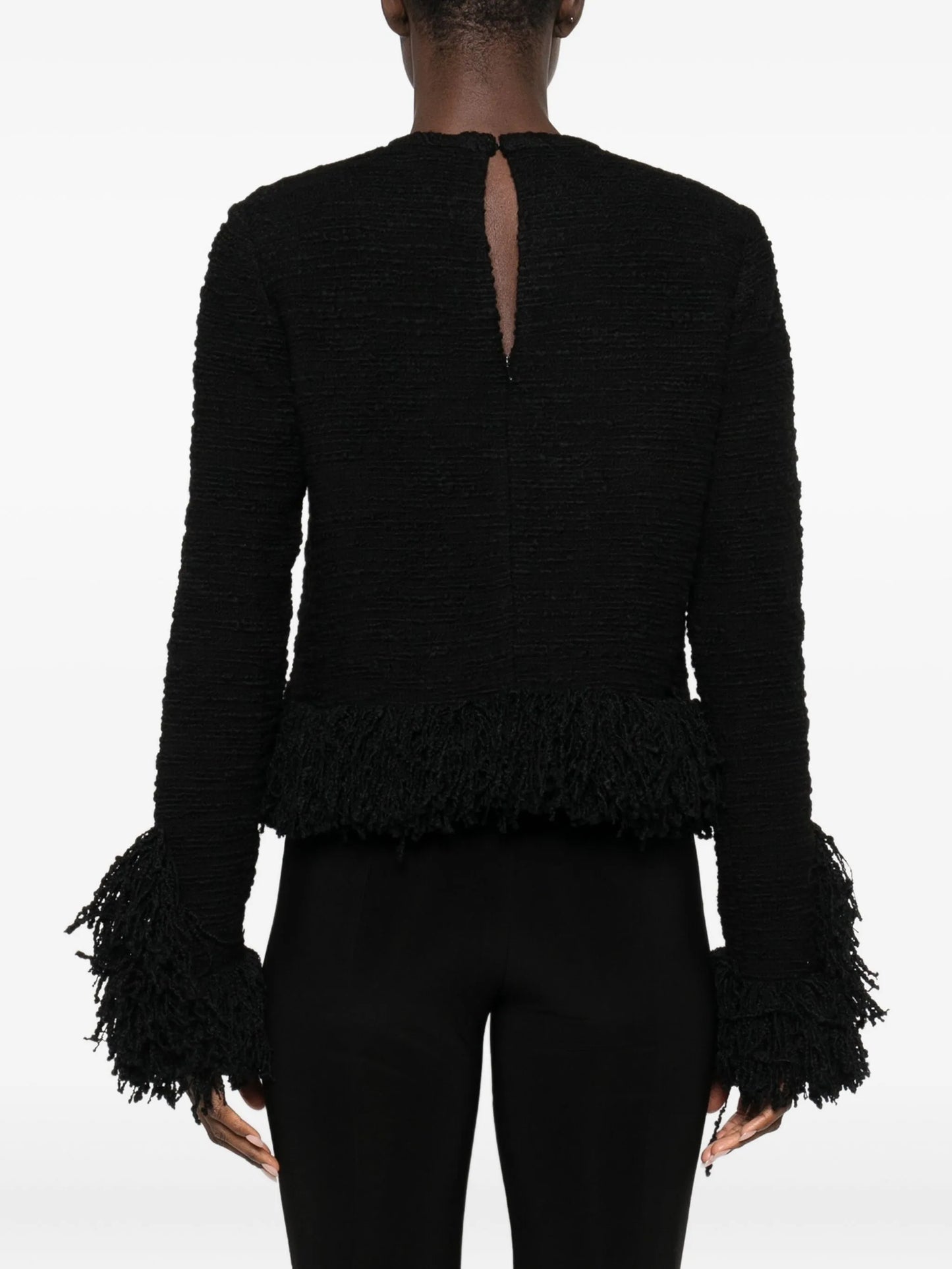 Lila fringed blouse