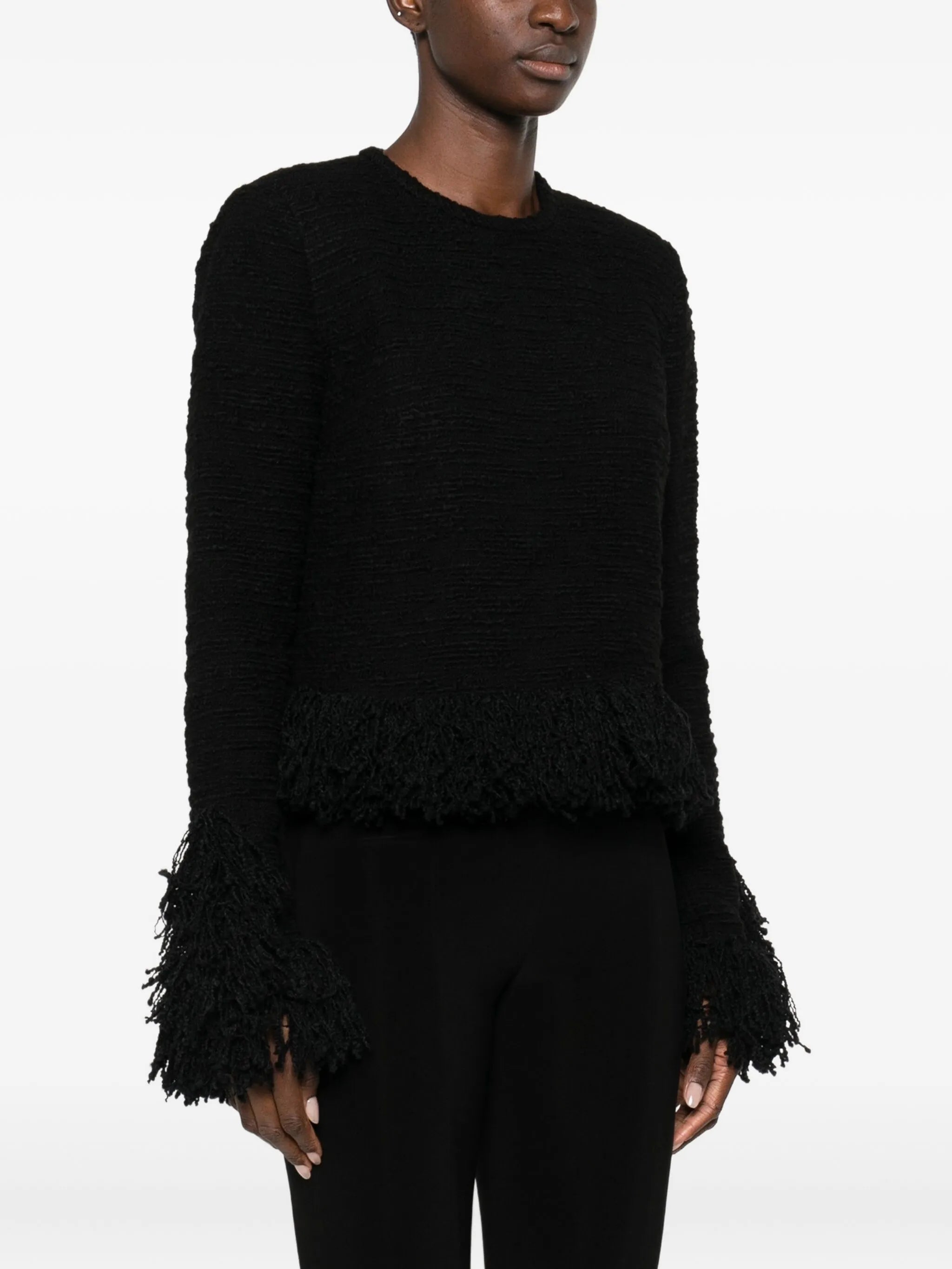 Lila fringed blouse