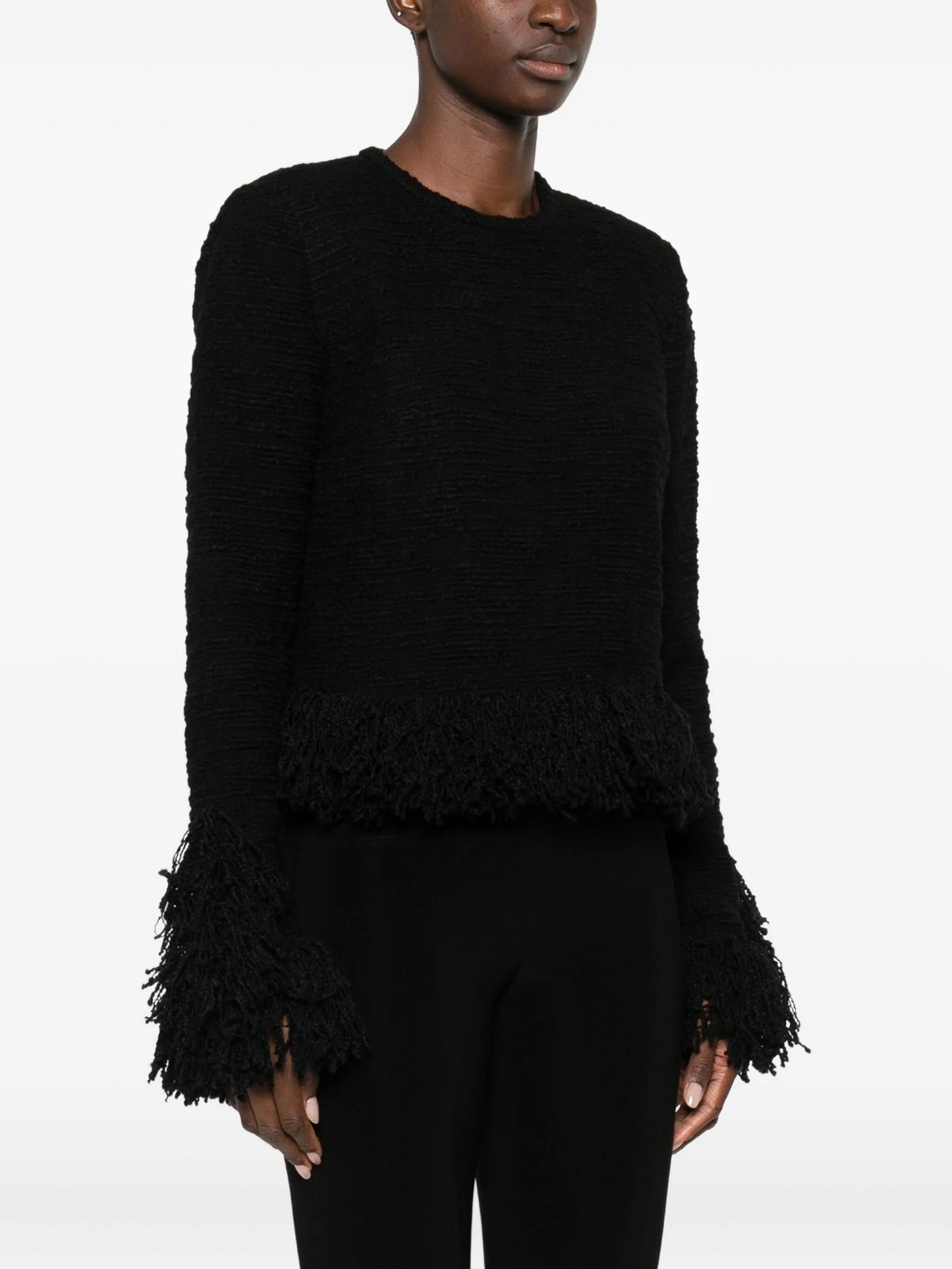 Lila fringed blouse