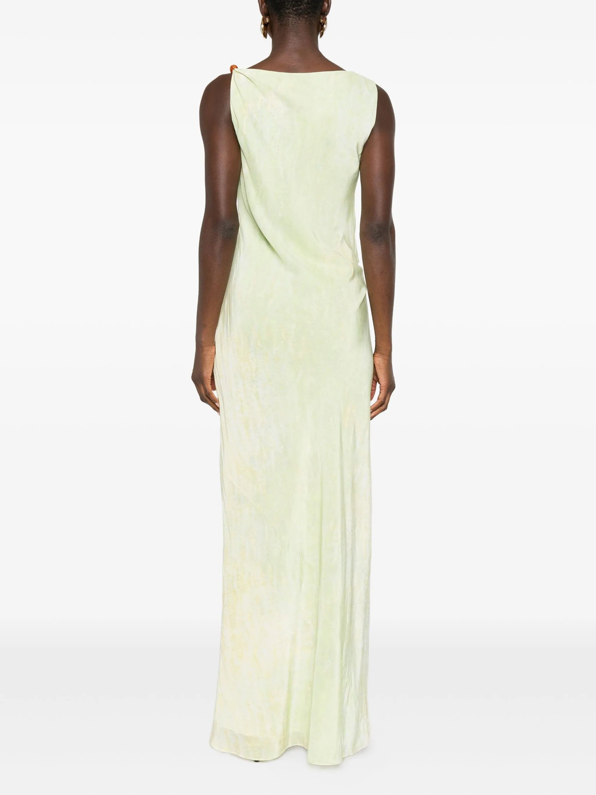 slit-detail gown