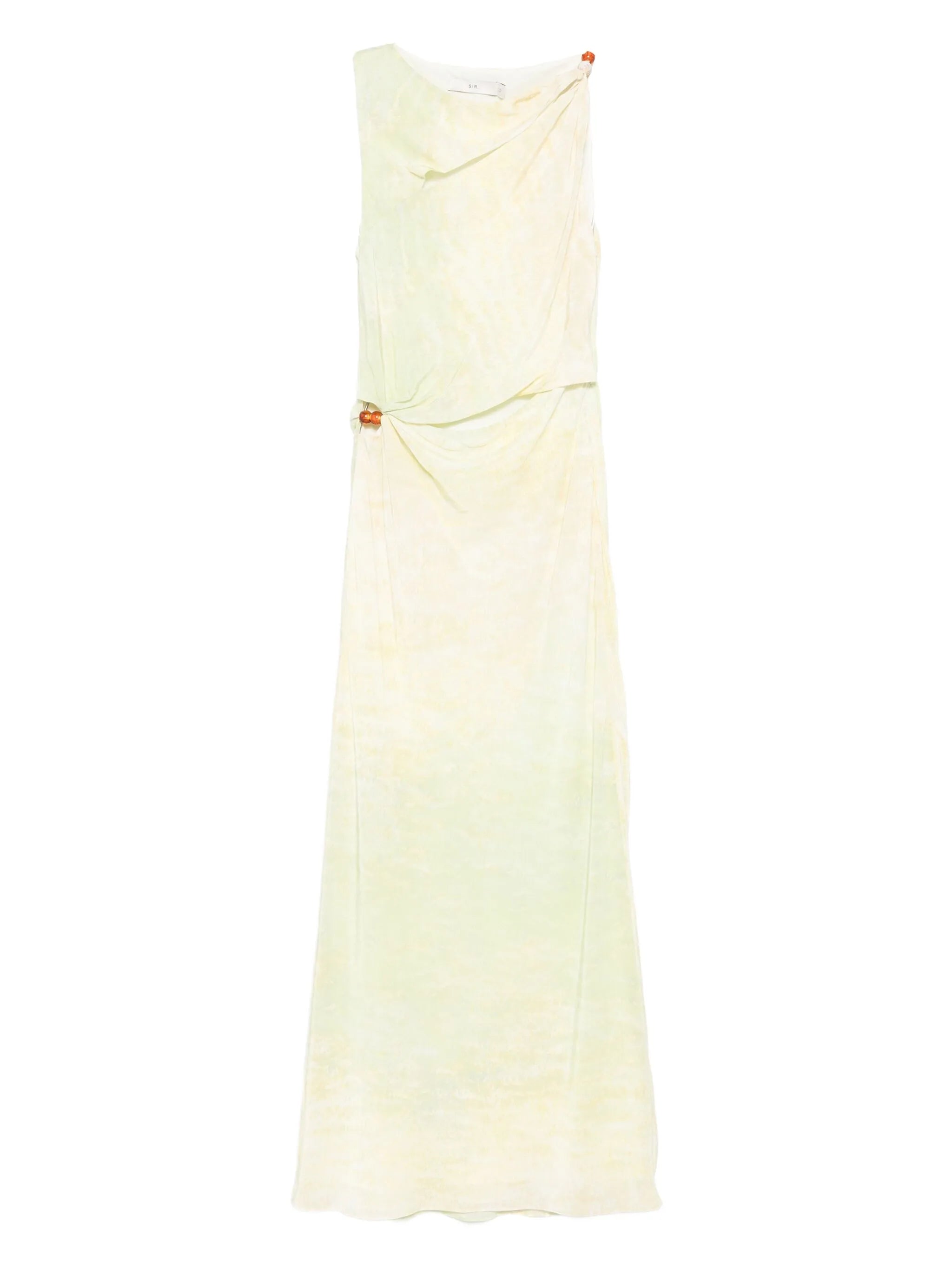 slit-detail gown
