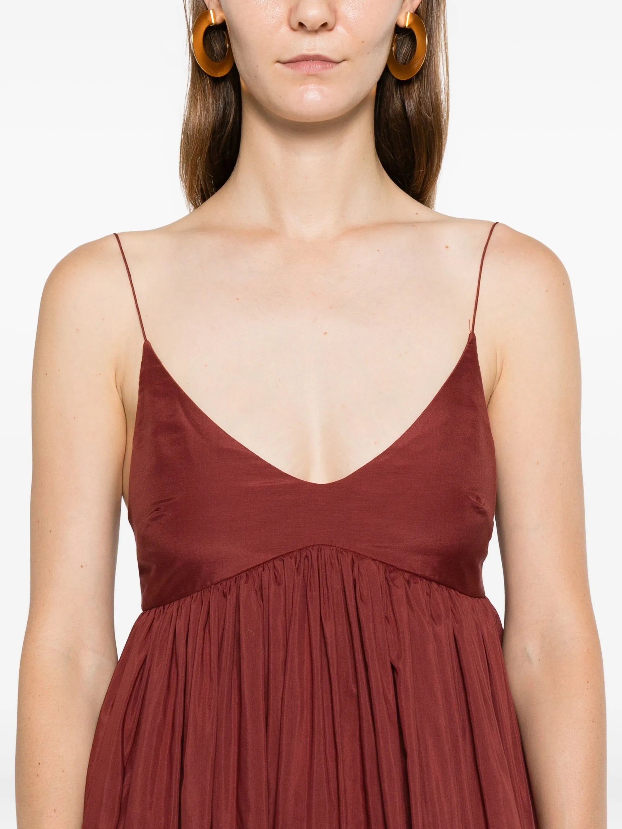Voluminous Bralette midi dress