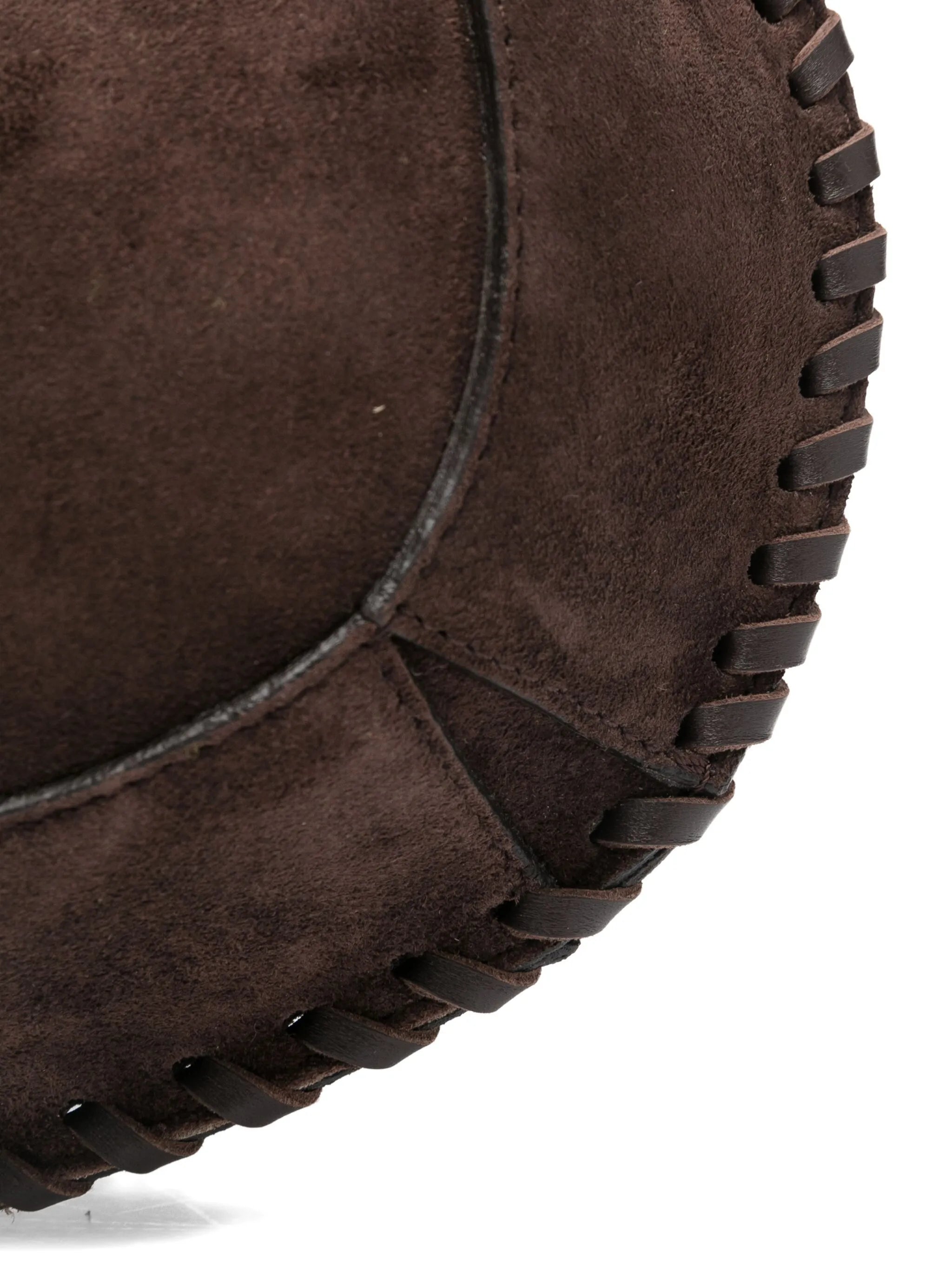 Oskan topstitch suede shoulder bag