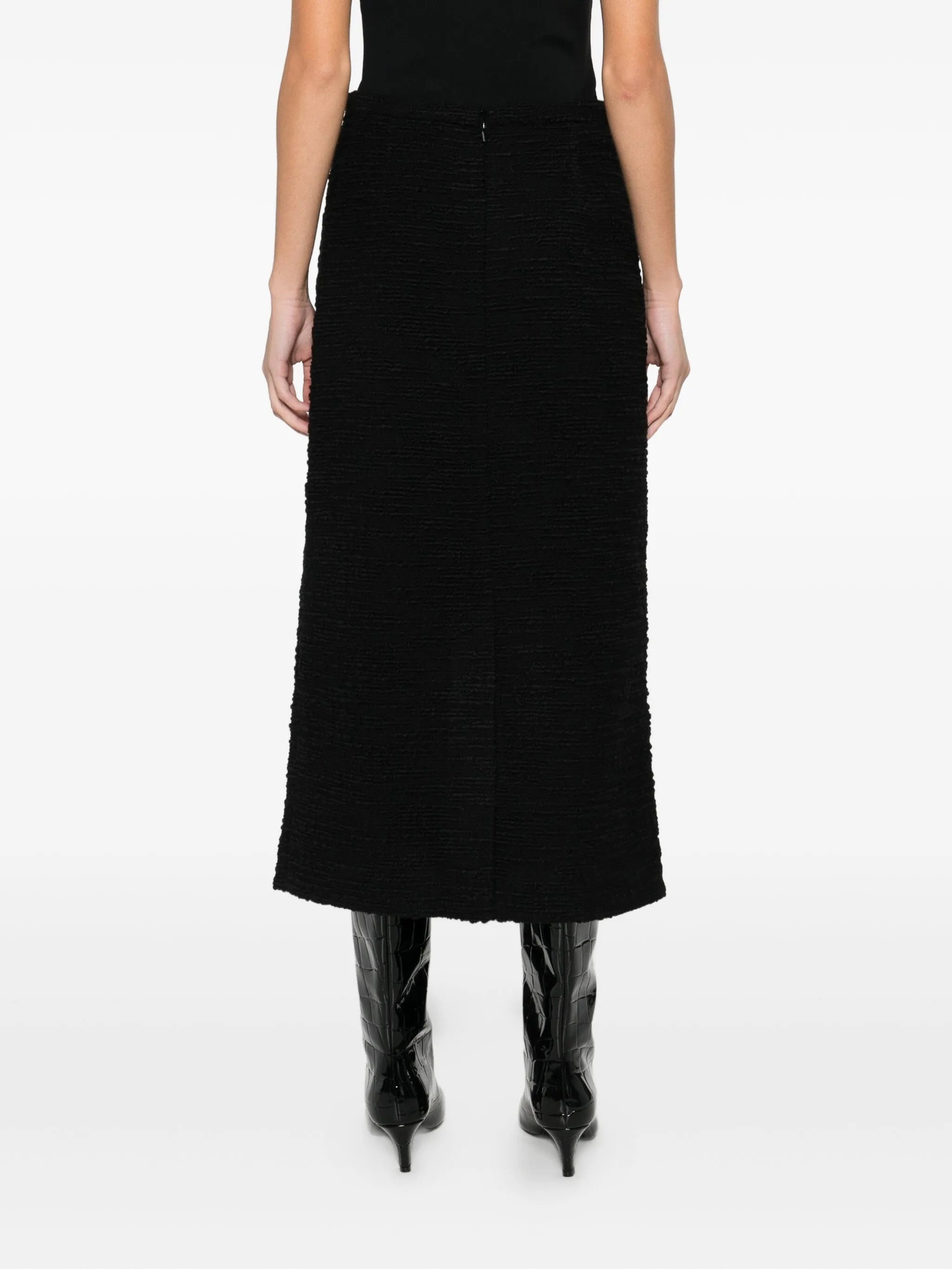 Valerie tweed midi skirt