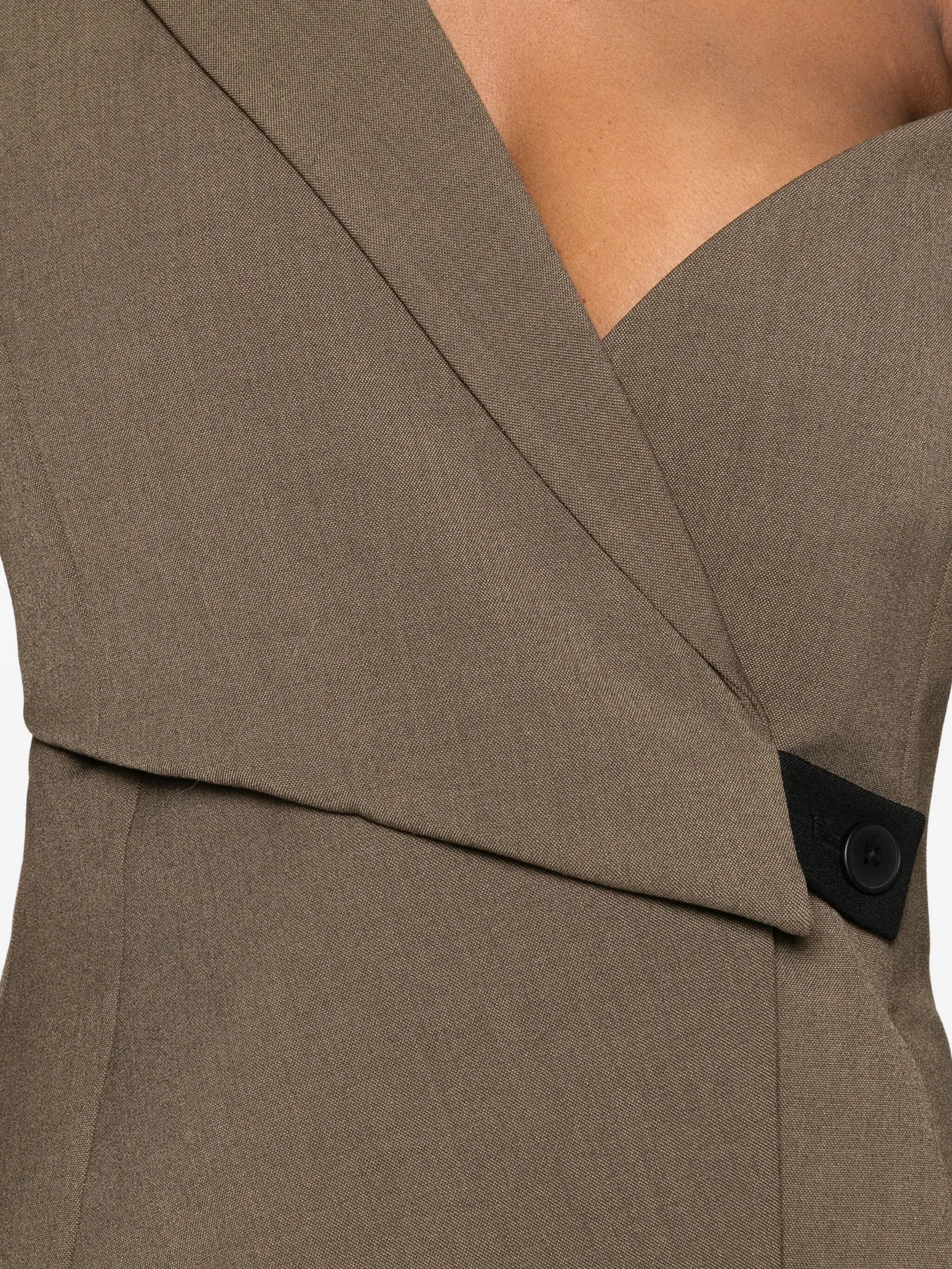 Sartoria asymmetric tailored mini dress