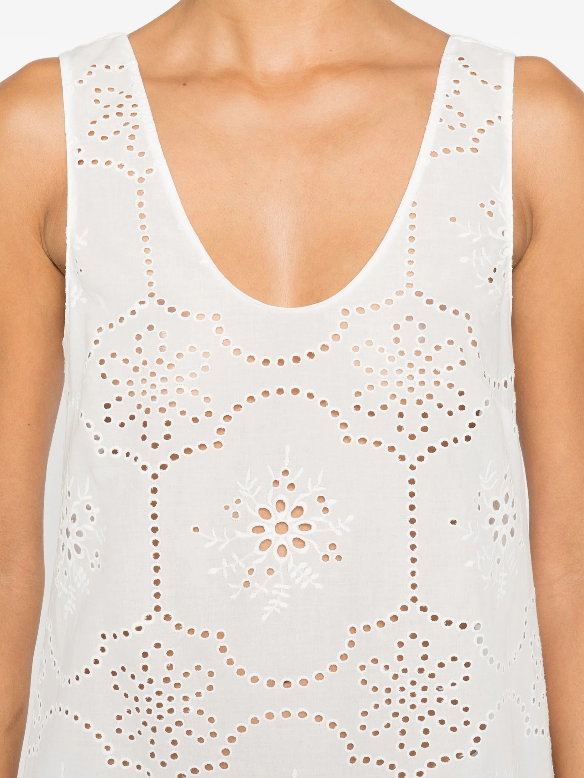 broderie tank dress