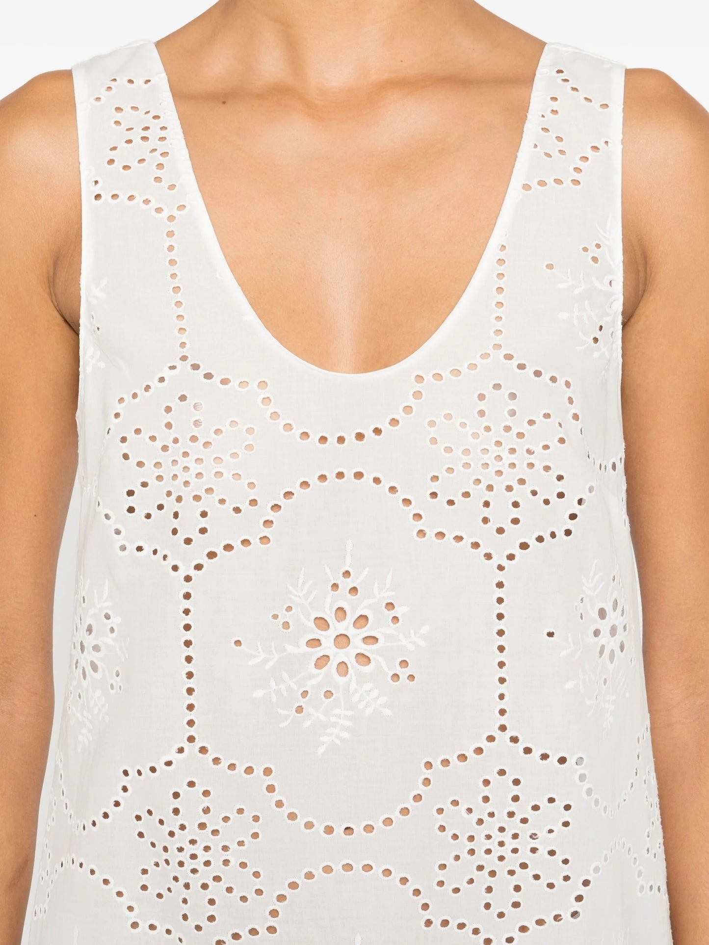 broderie tank dress