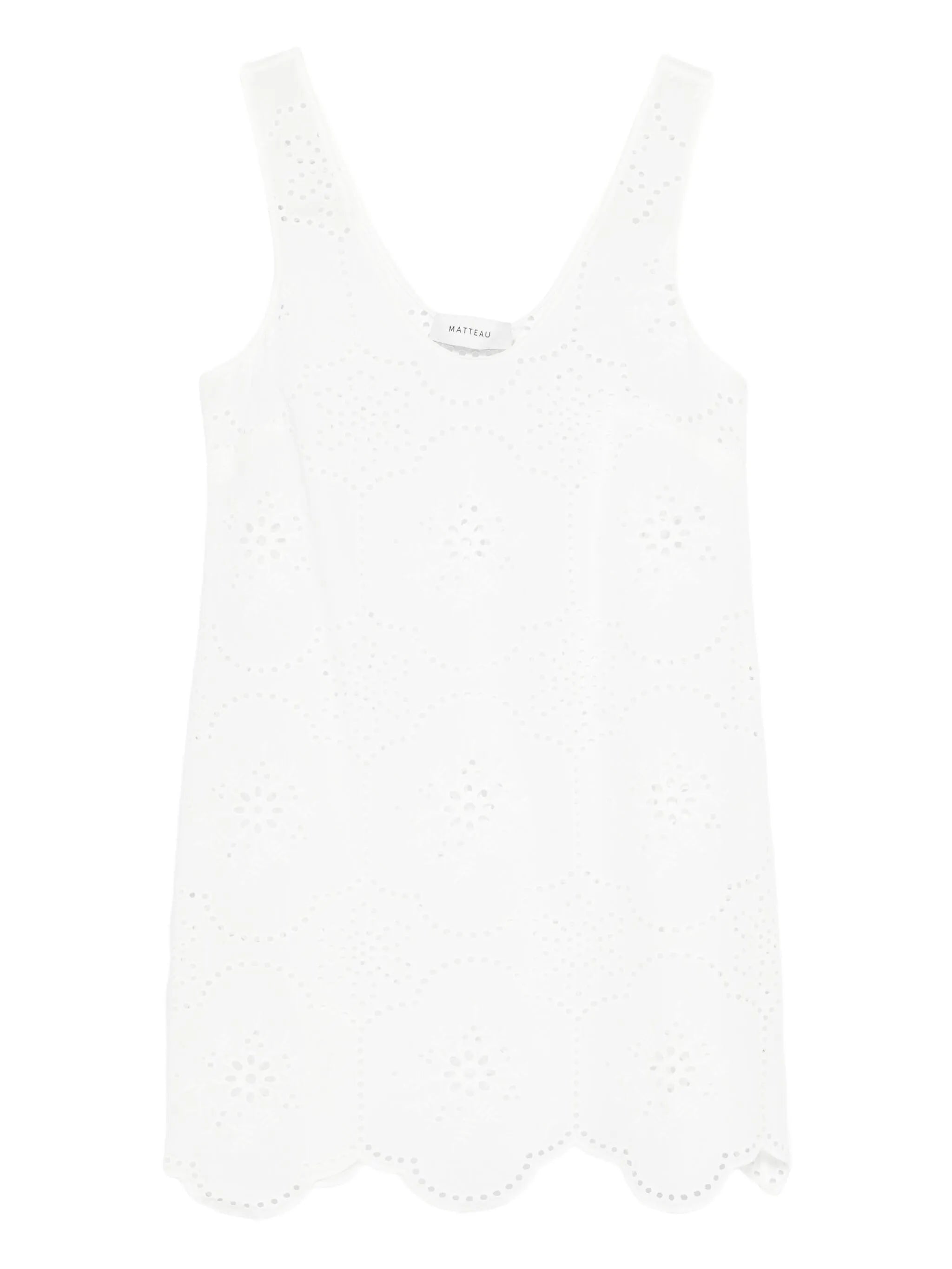broderie tank dress