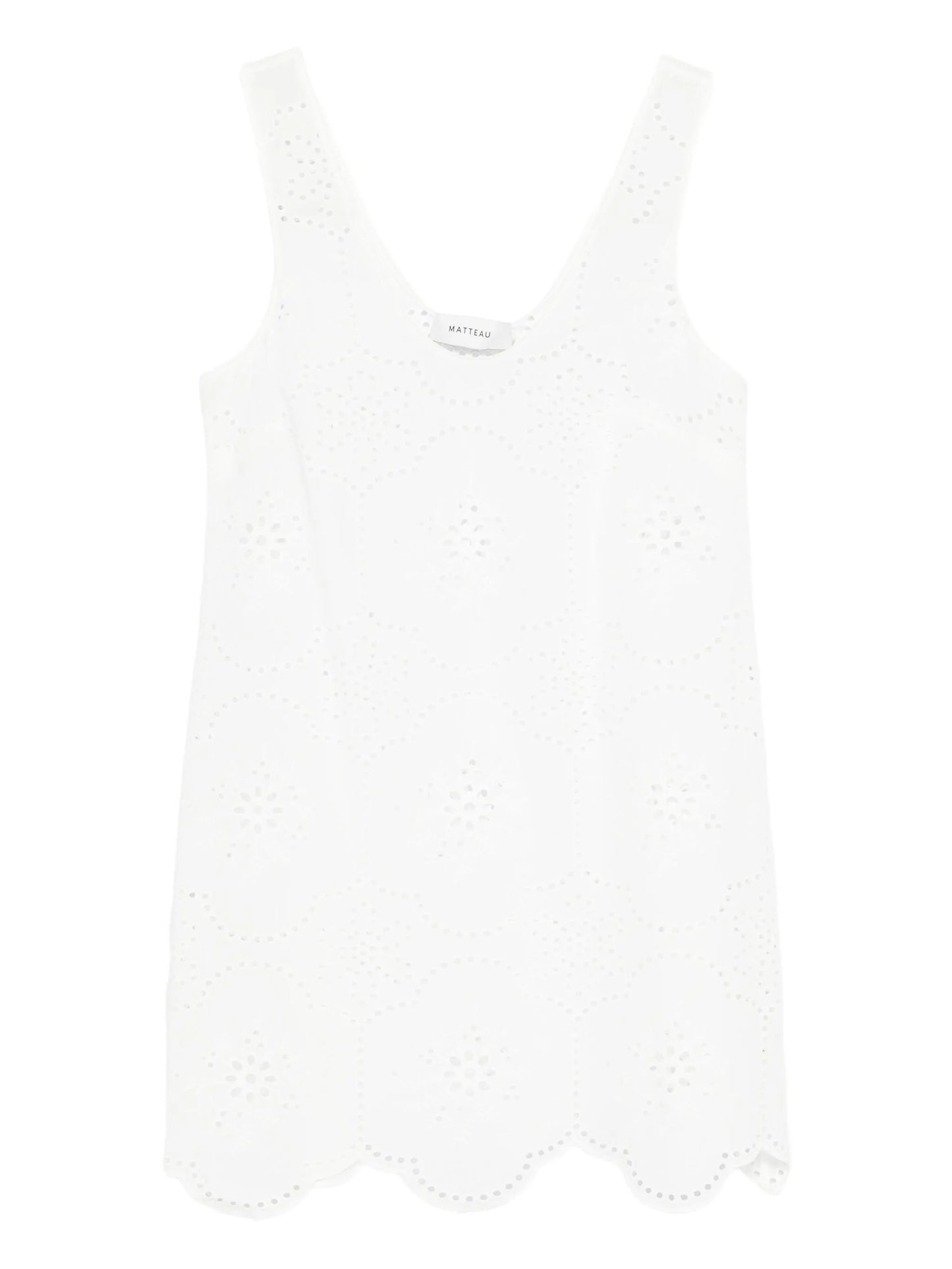 broderie tank dress