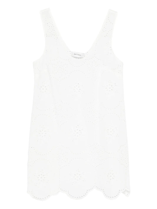 broderie tank dress