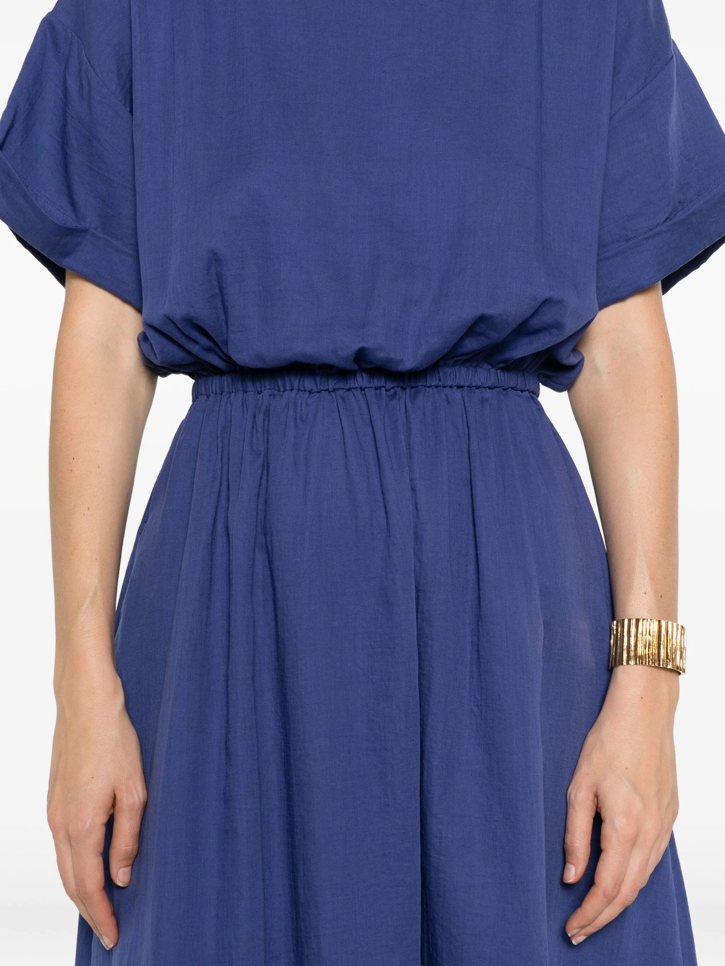 short-sleeve midi dress