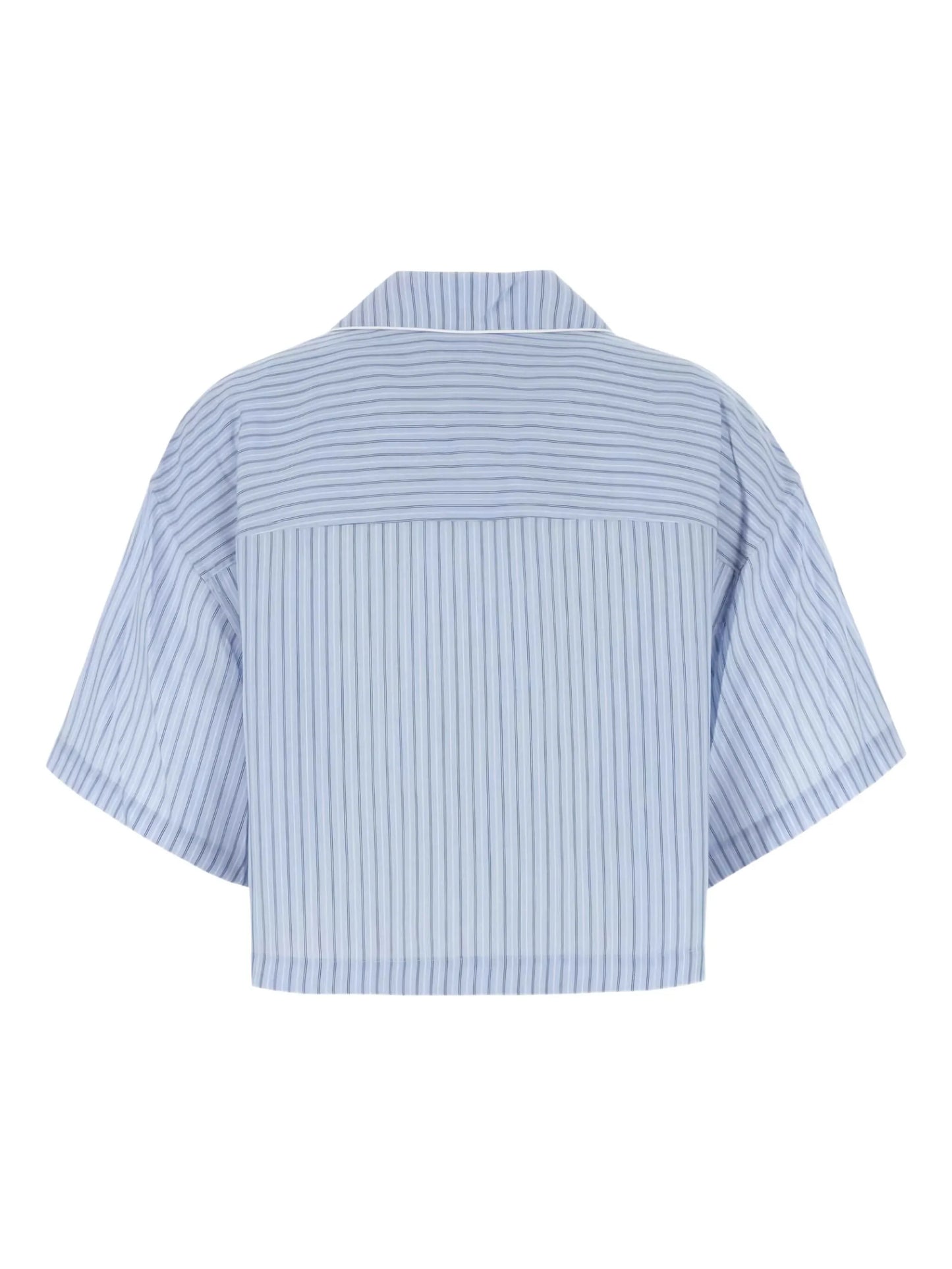striped short-sleeve shirt