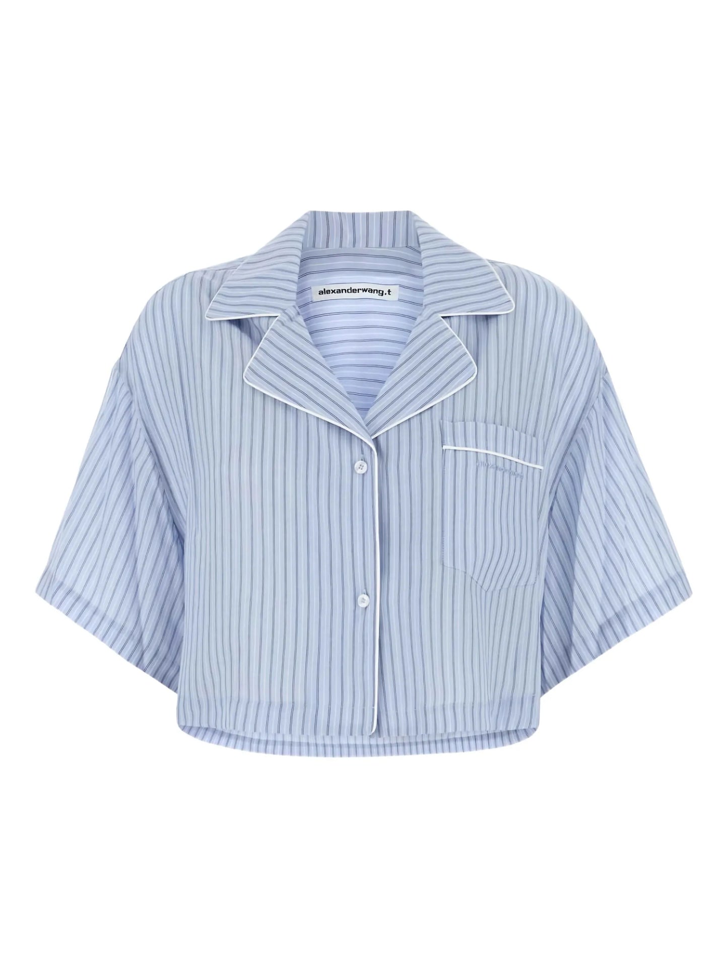 striped short-sleeve shirt