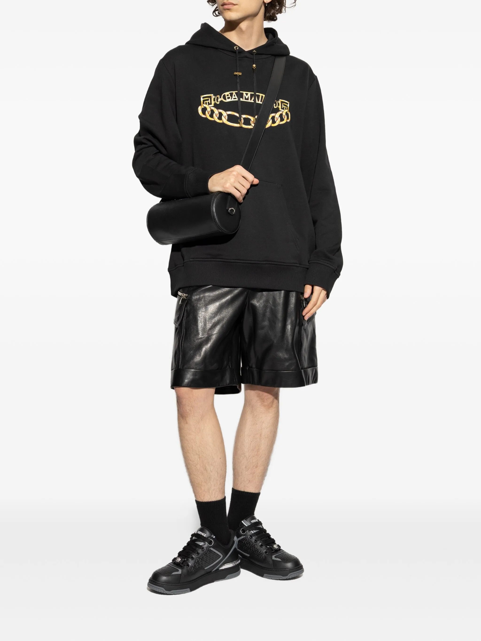 logo-print hoodie