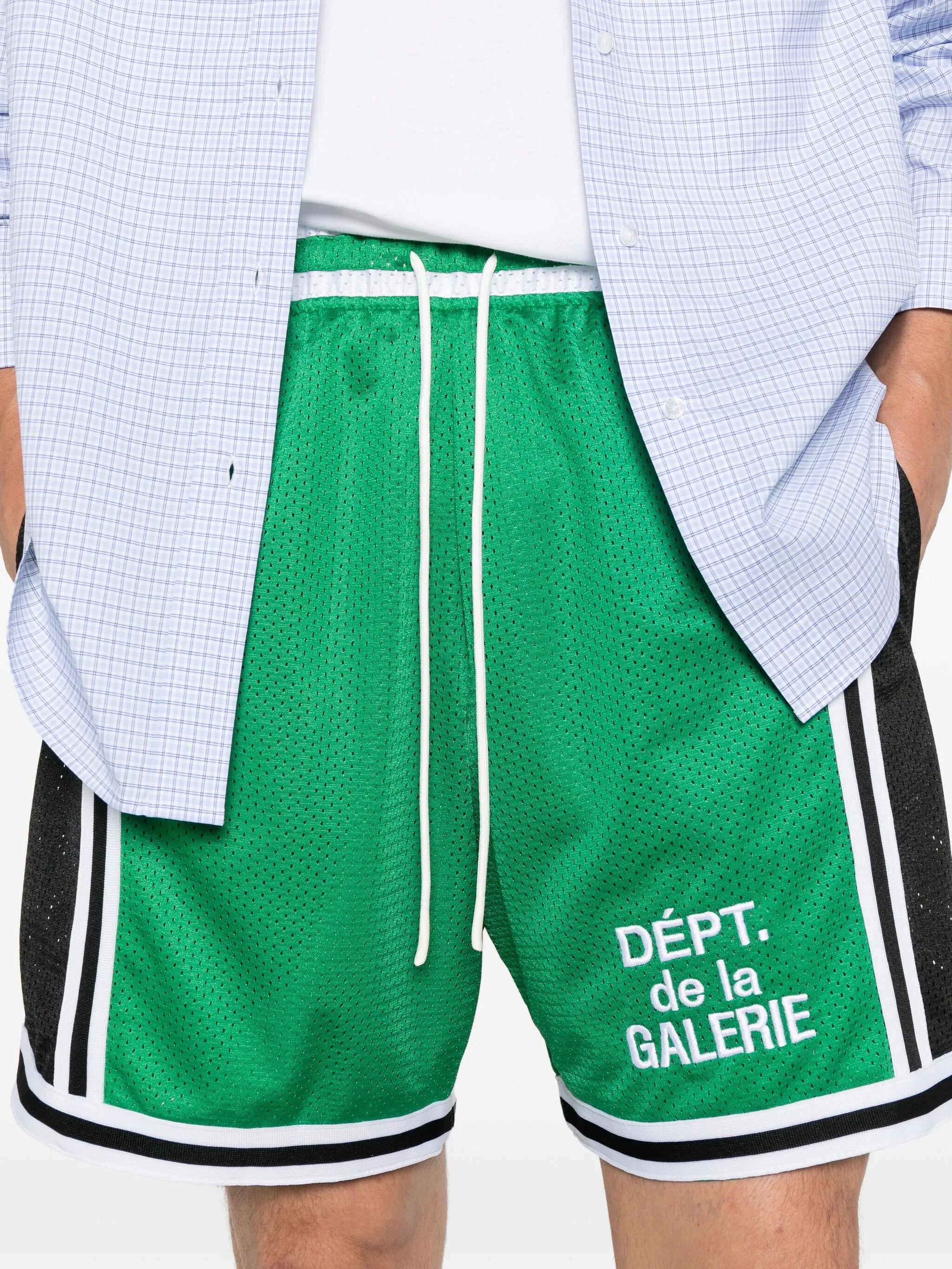 French-logo mesh shorts