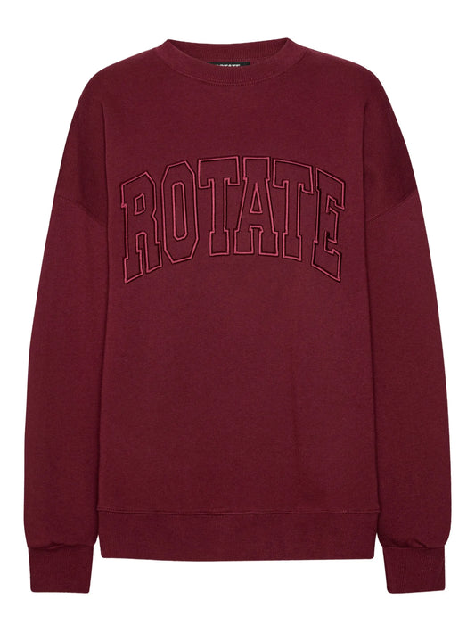 embroidered crew-neck sweatshirt