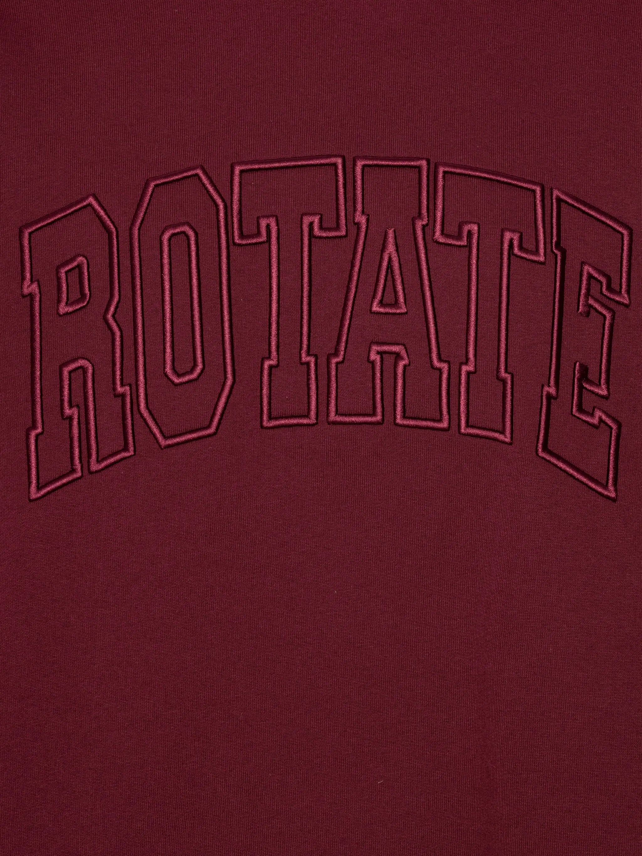 embroidered crew-neck sweatshirt
