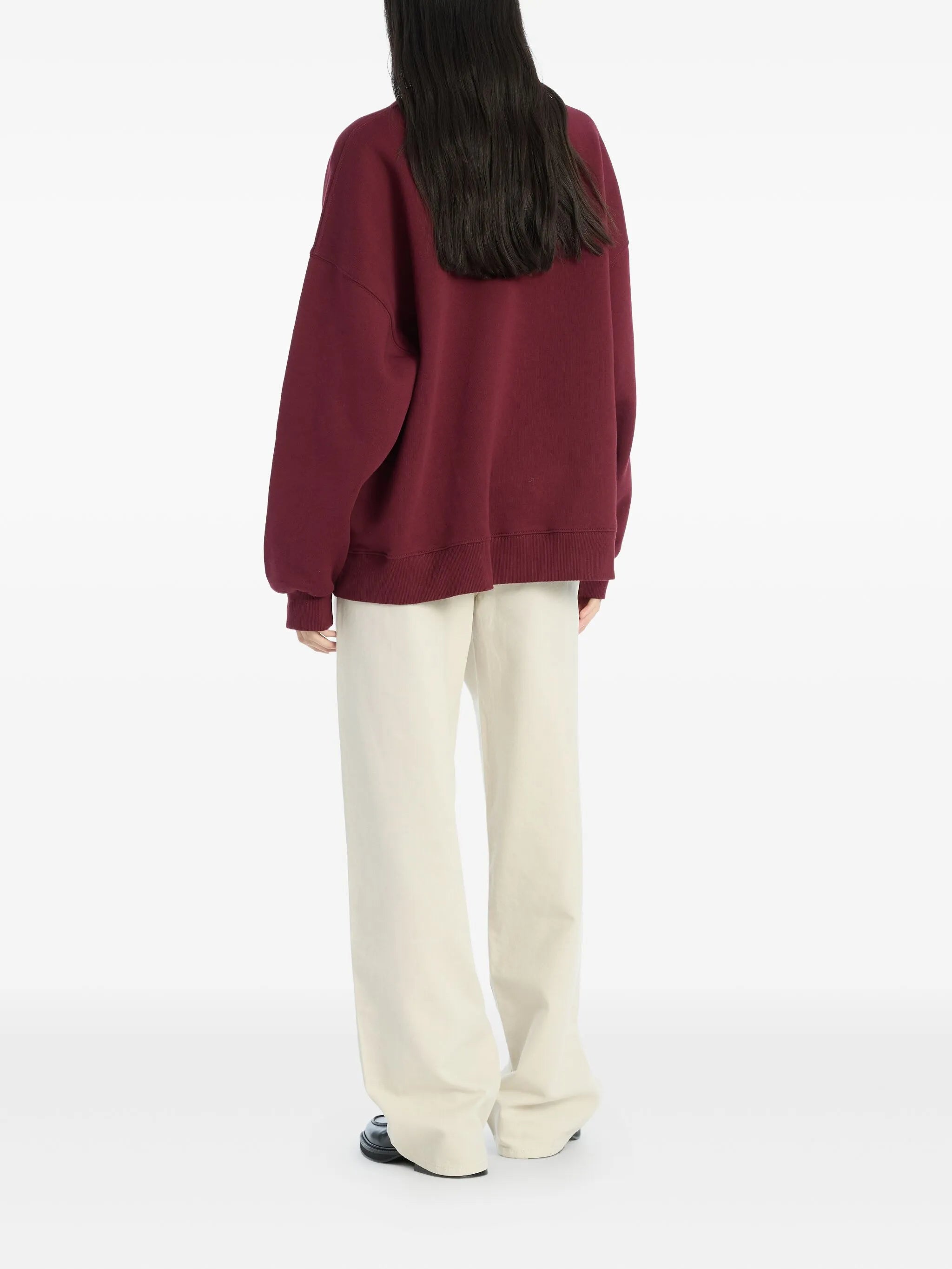 embroidered crew-neck sweatshirt