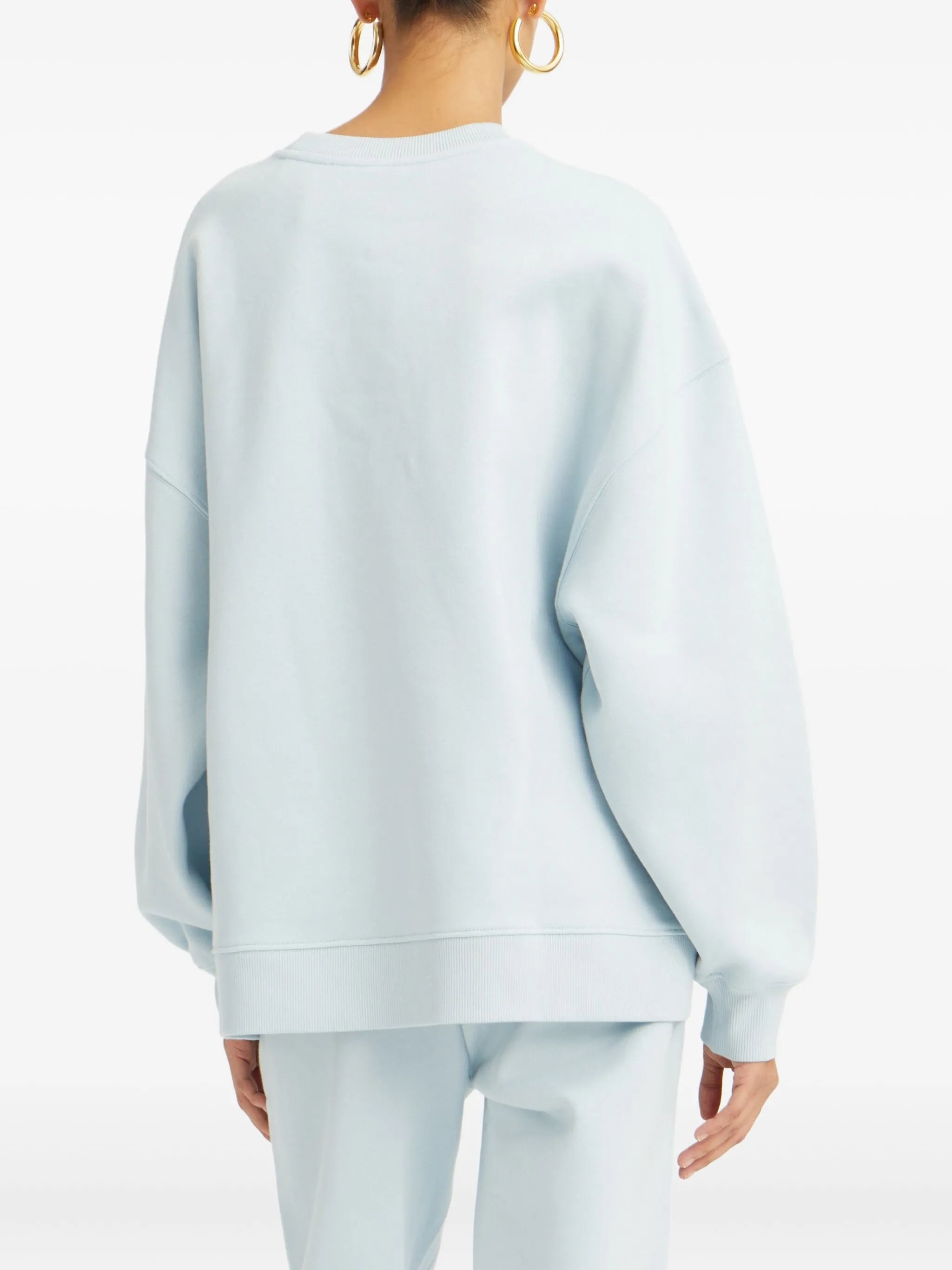 embroidered-logo sweatshirt