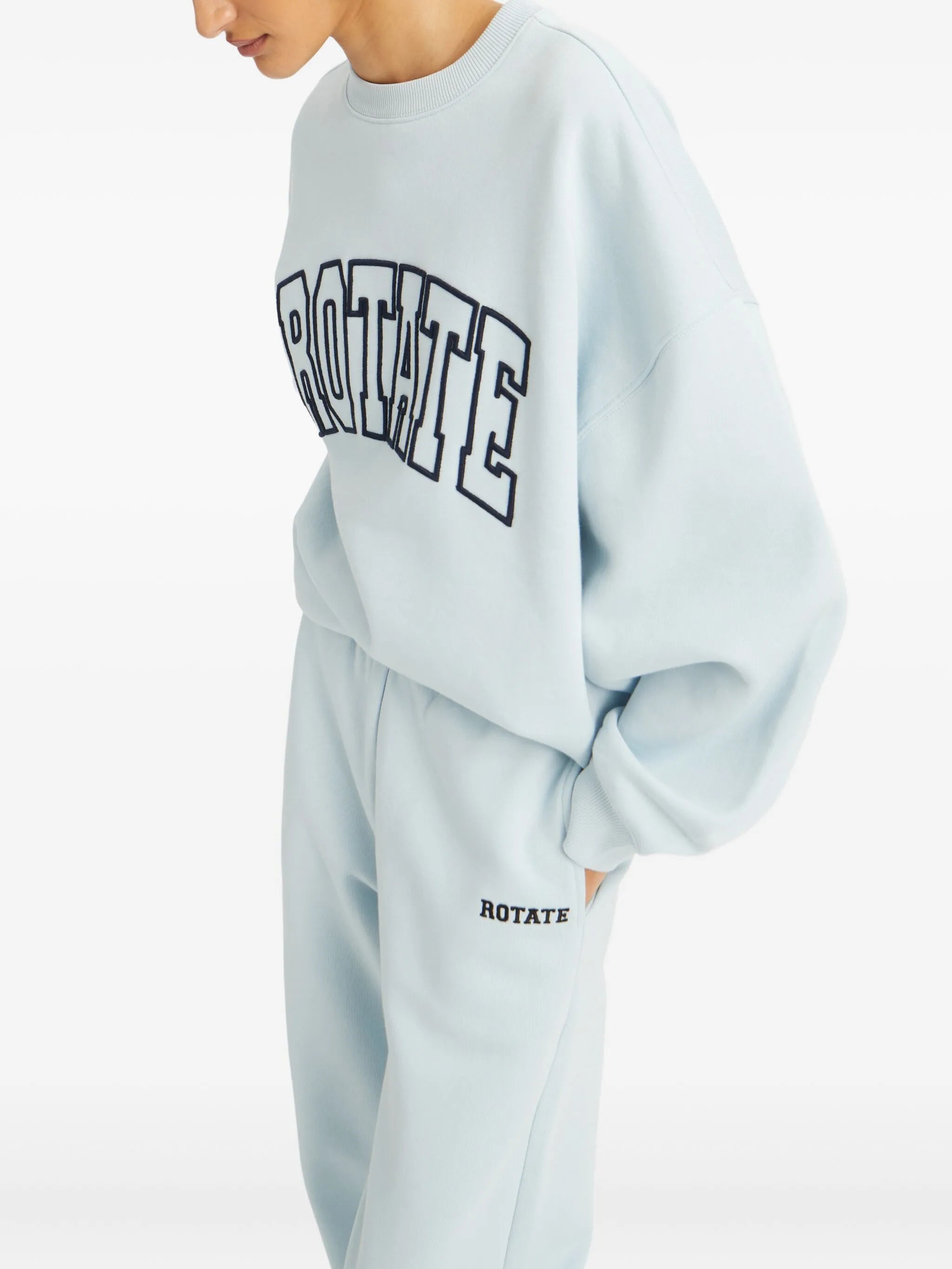 embroidered-logo sweatshirt