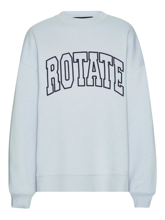 embroidered-logo sweatshirt