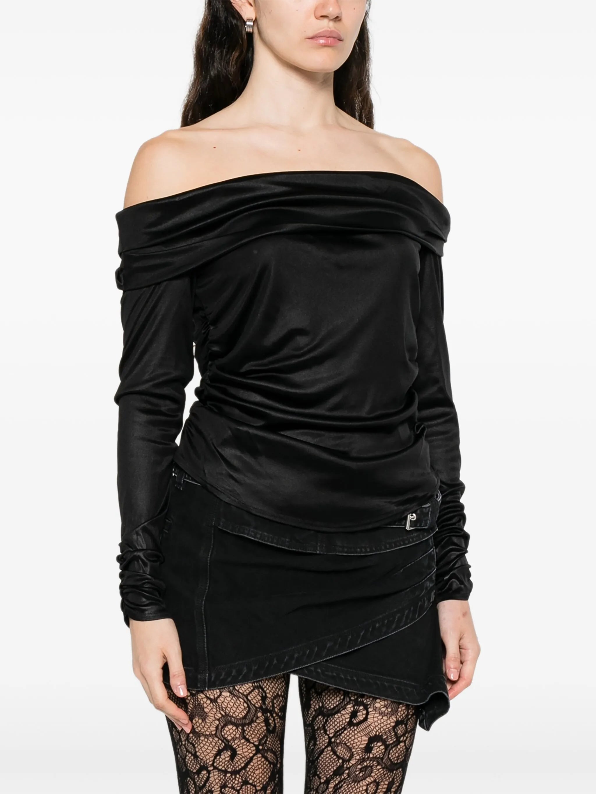 Enesa off-shoulder ruched top