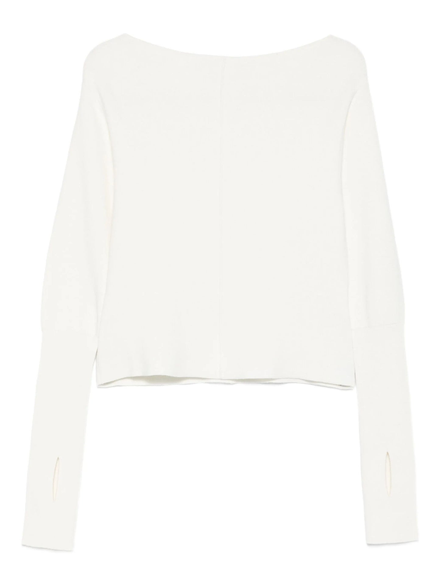 off-shoulder knitted top