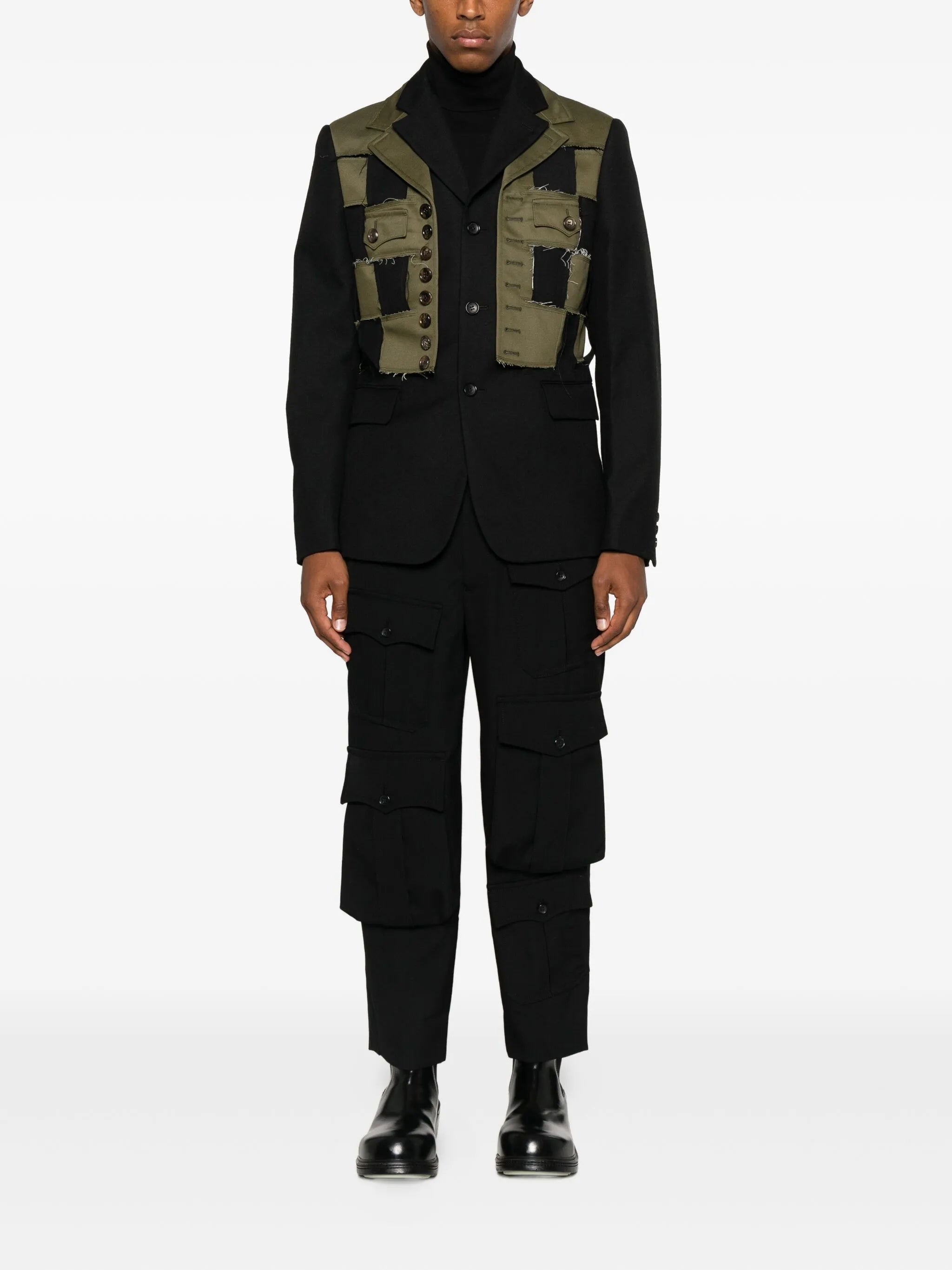 gabardine cargo pants