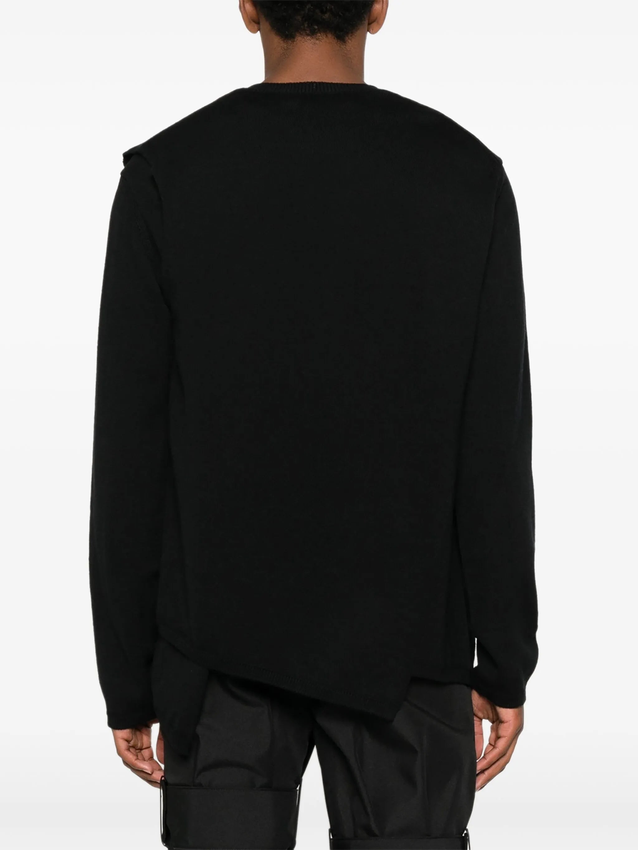 layered wrap sweater