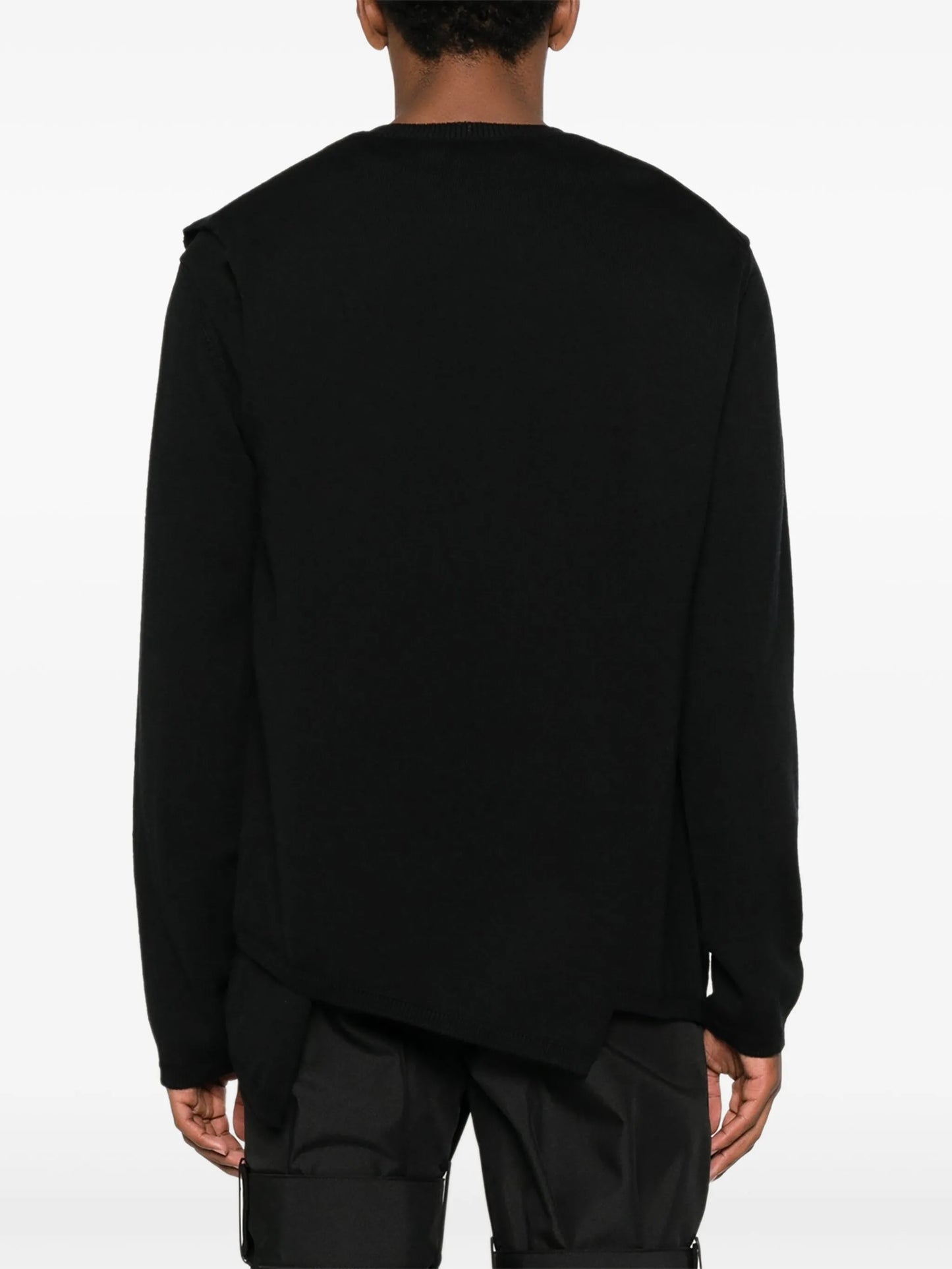 layered wrap sweater