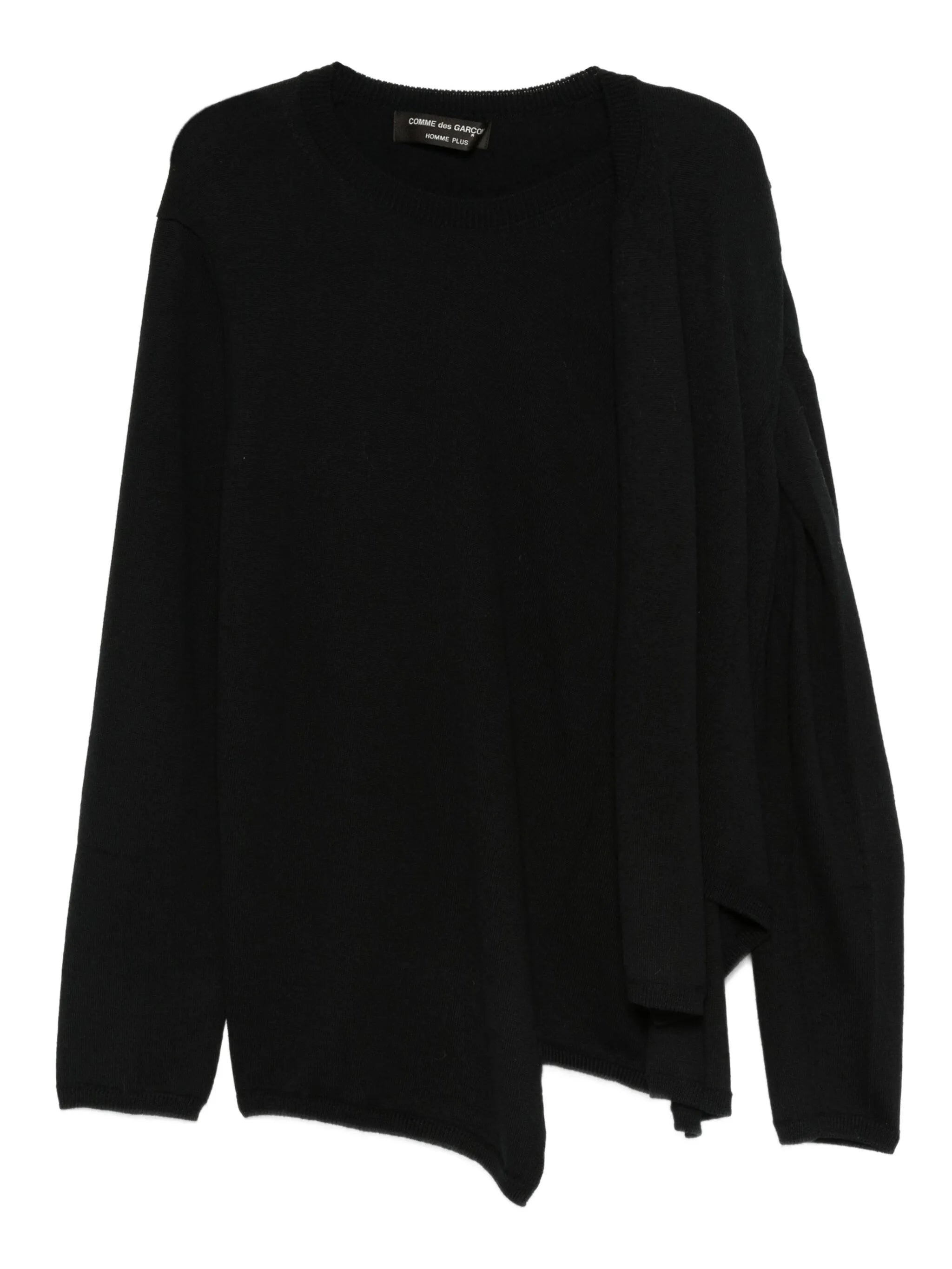 layered wrap sweater