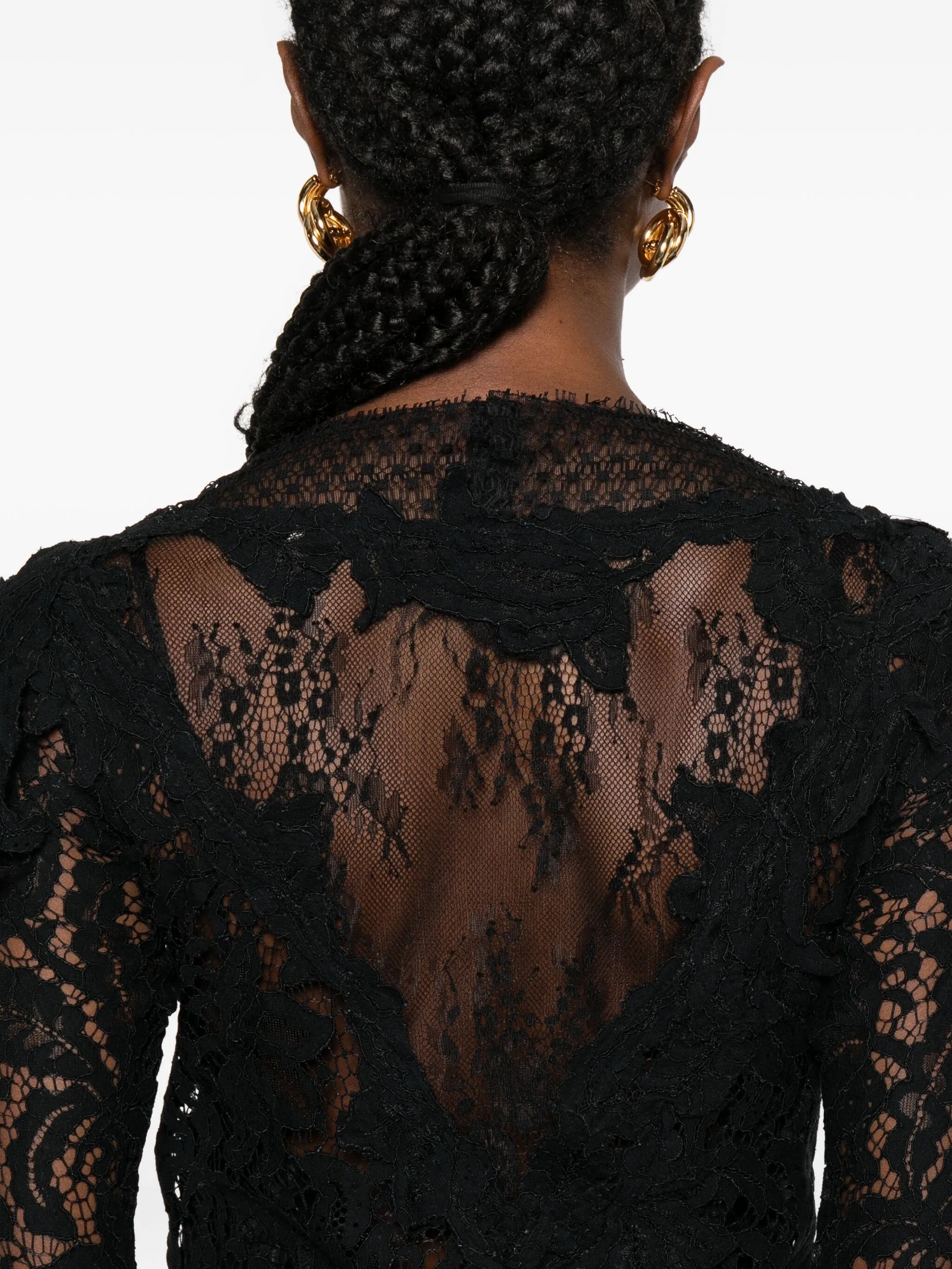 Rubiana floral-lace midi dress