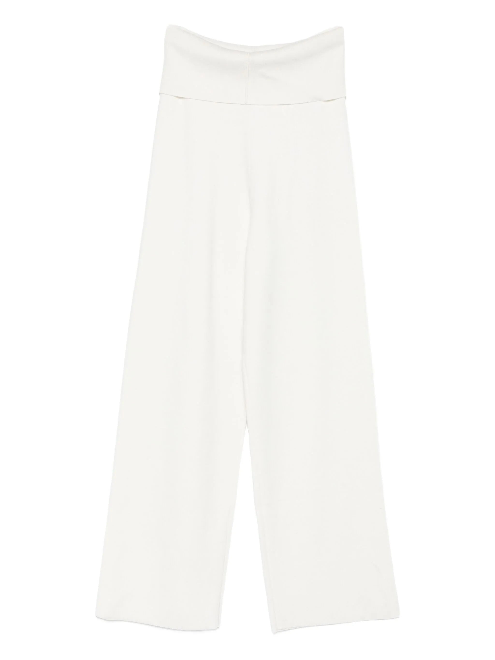 seam-detail trousers
