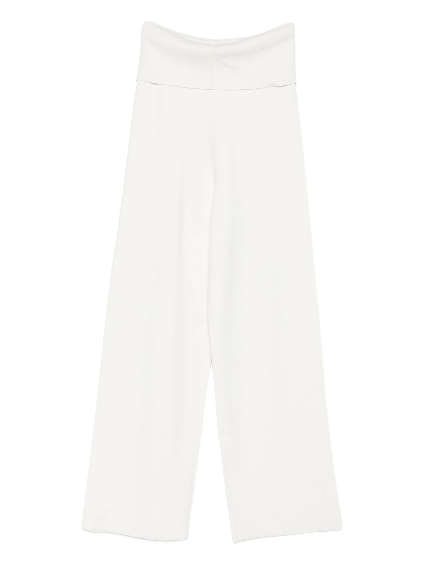 seam-detail trousers