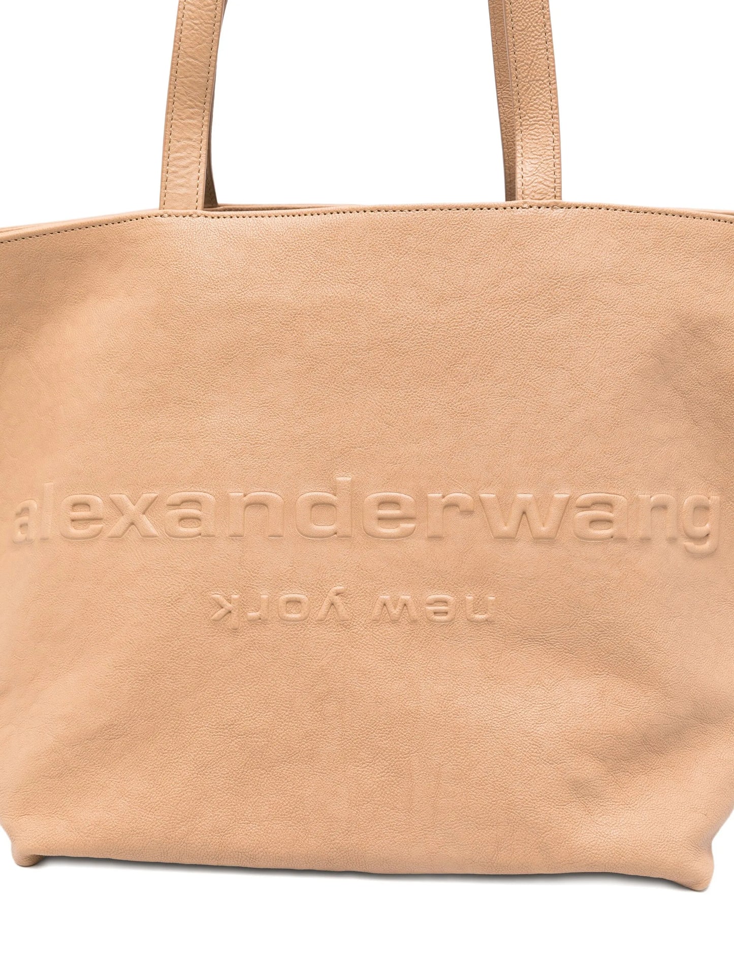embossed-logo tote bag