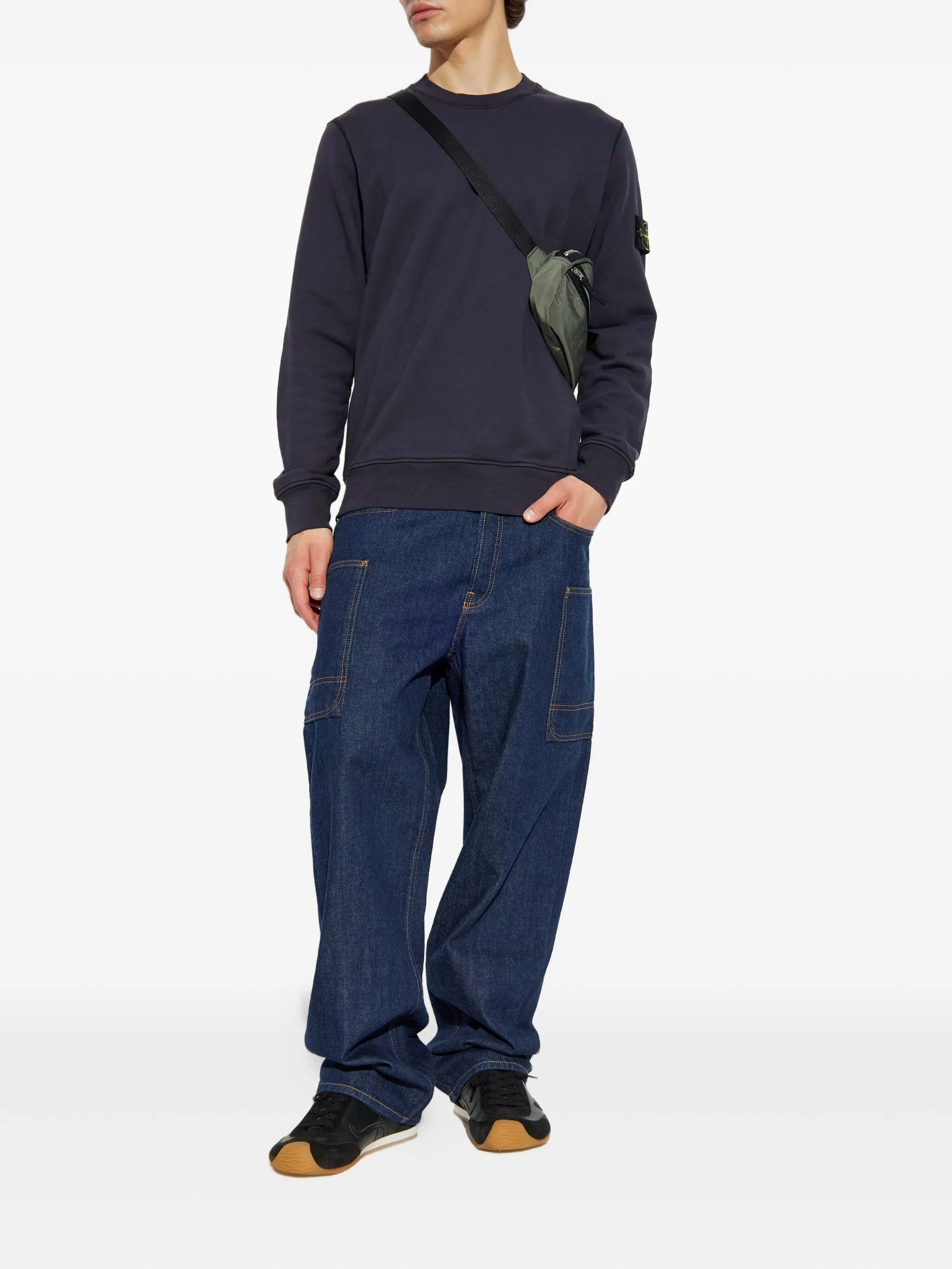 Compass-patch sweatshirt