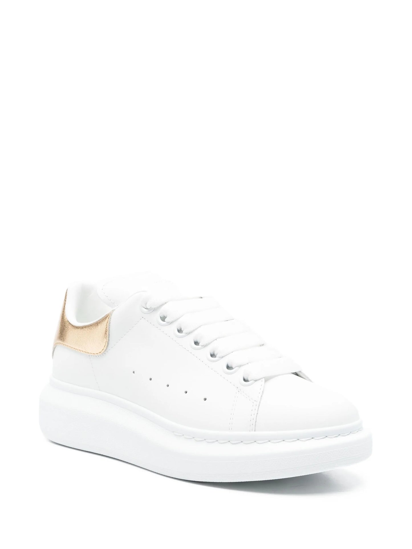 Oversized leather sneakers