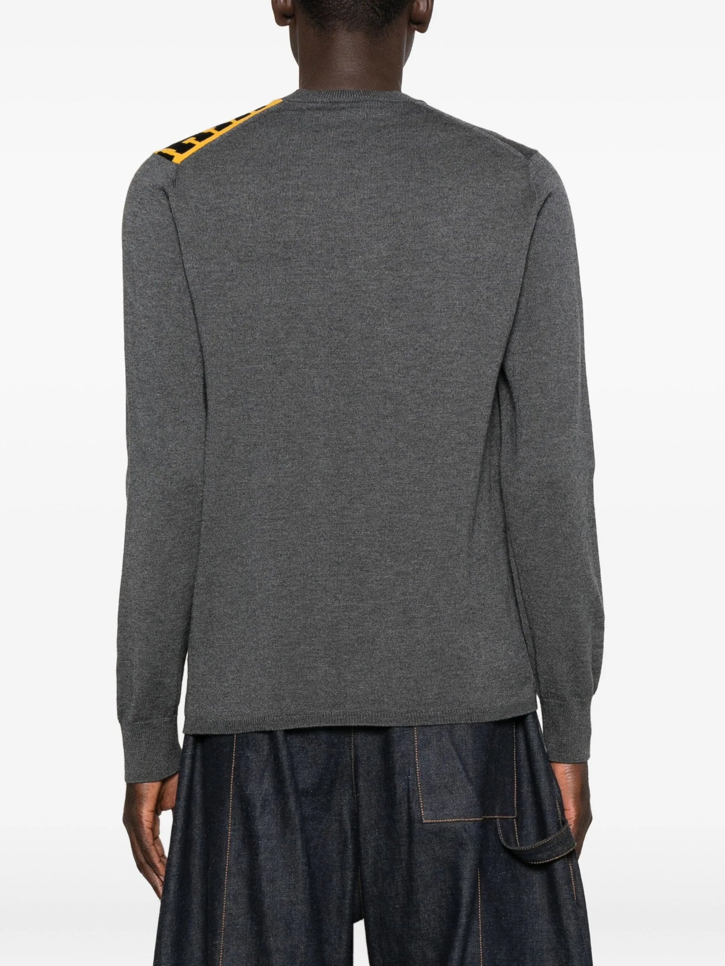 layered wool sweater