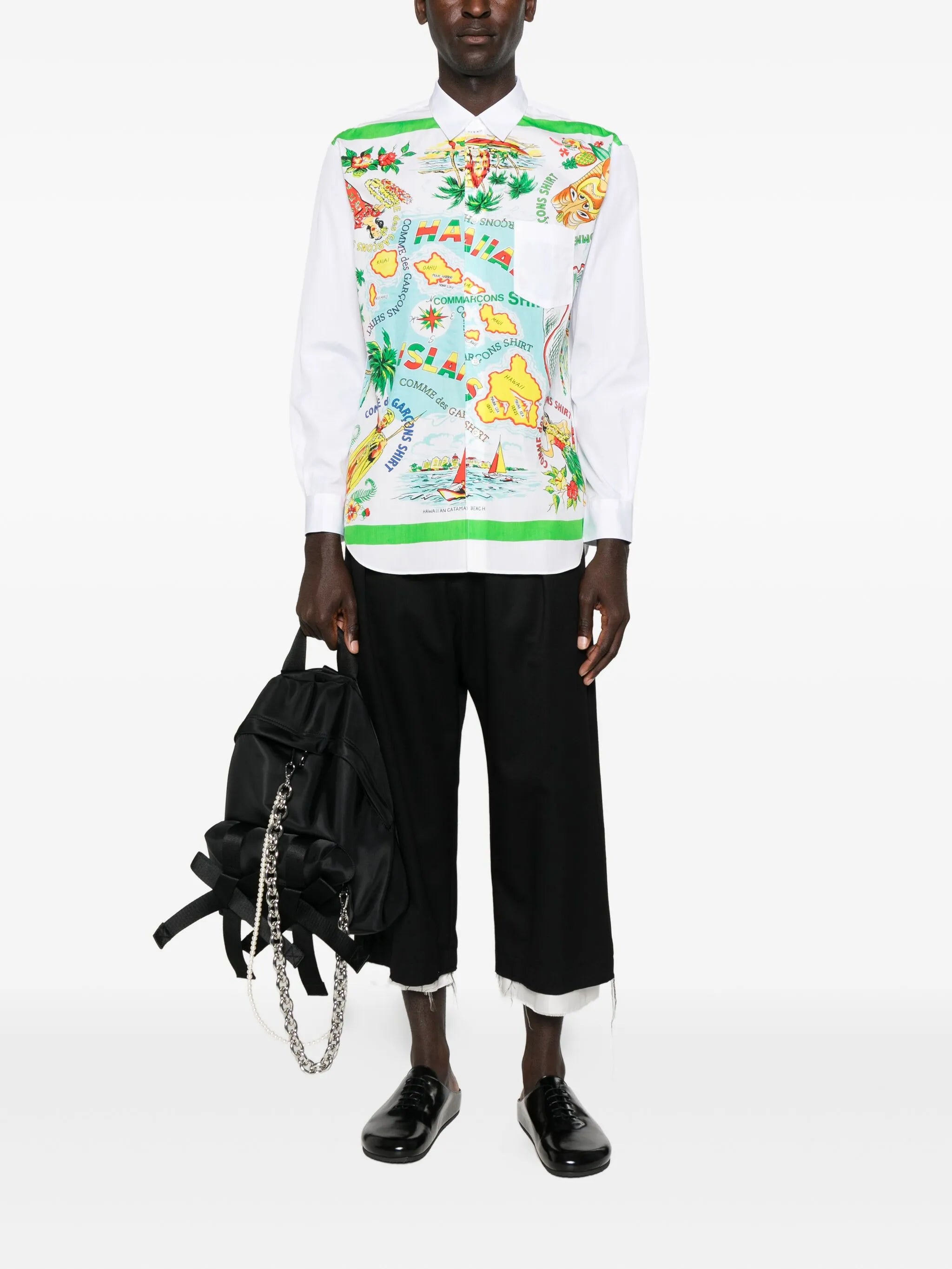 hawaiian-print shirt