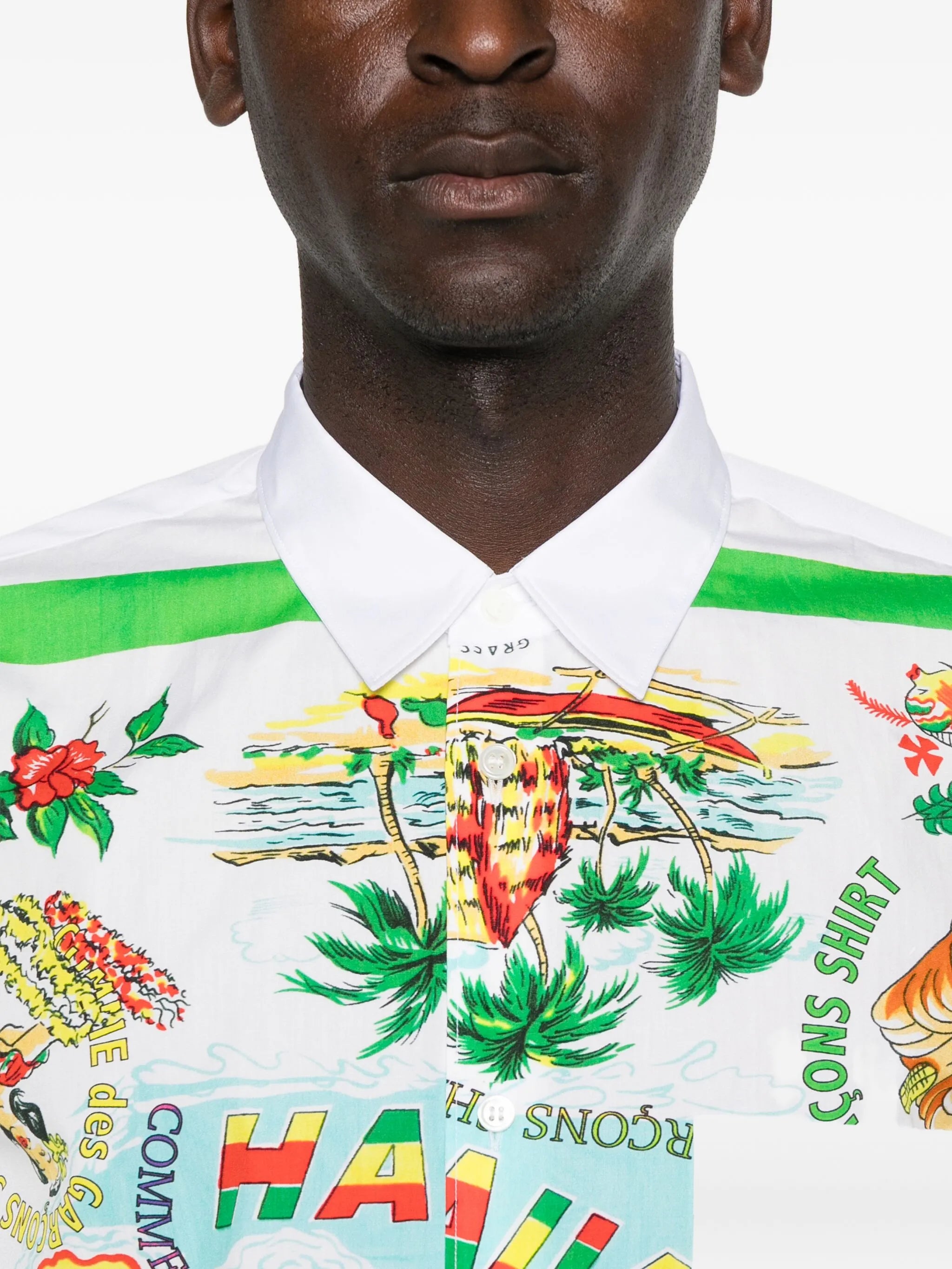 hawaiian-print shirt