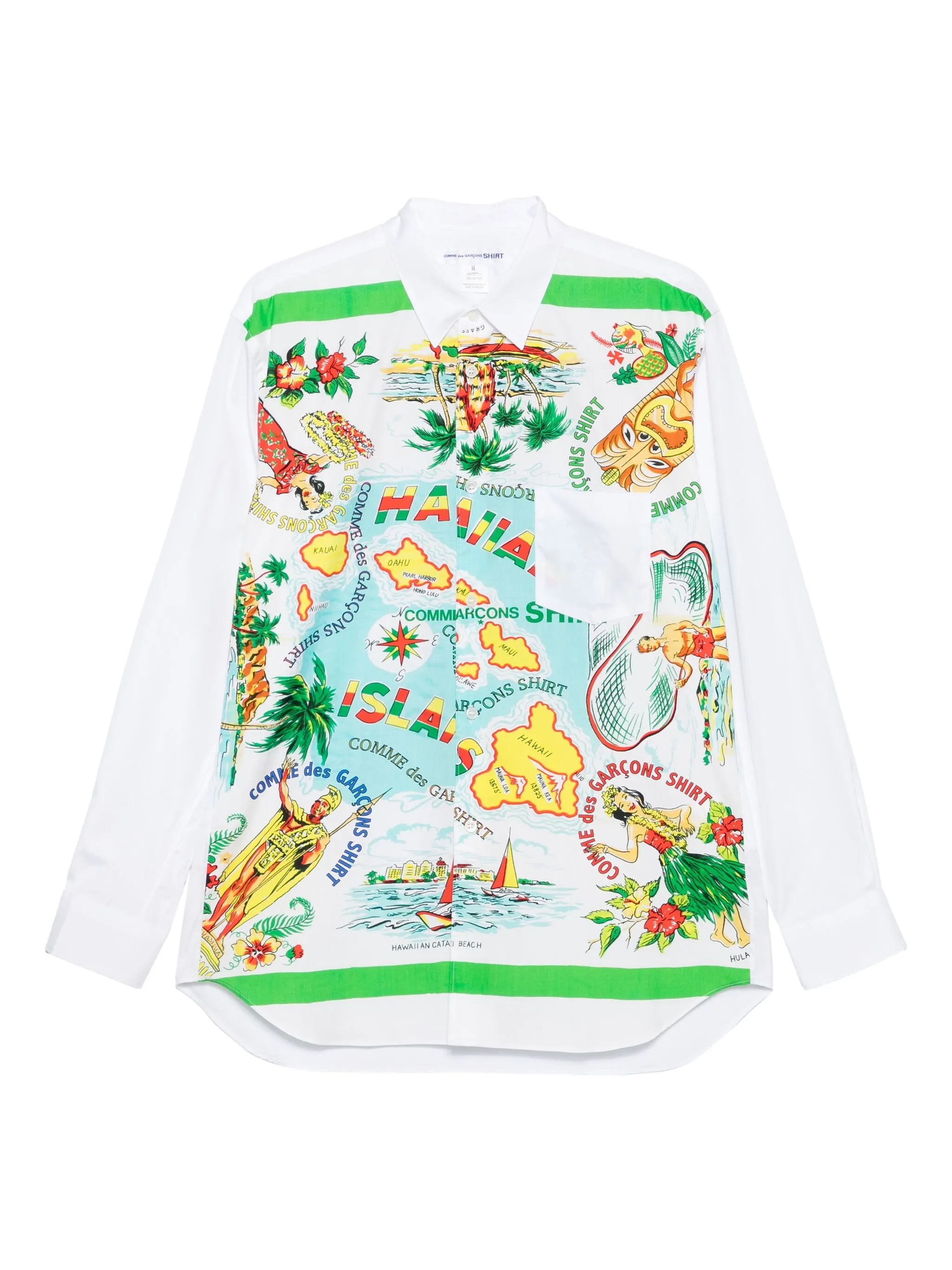 hawaiian-print shirt
