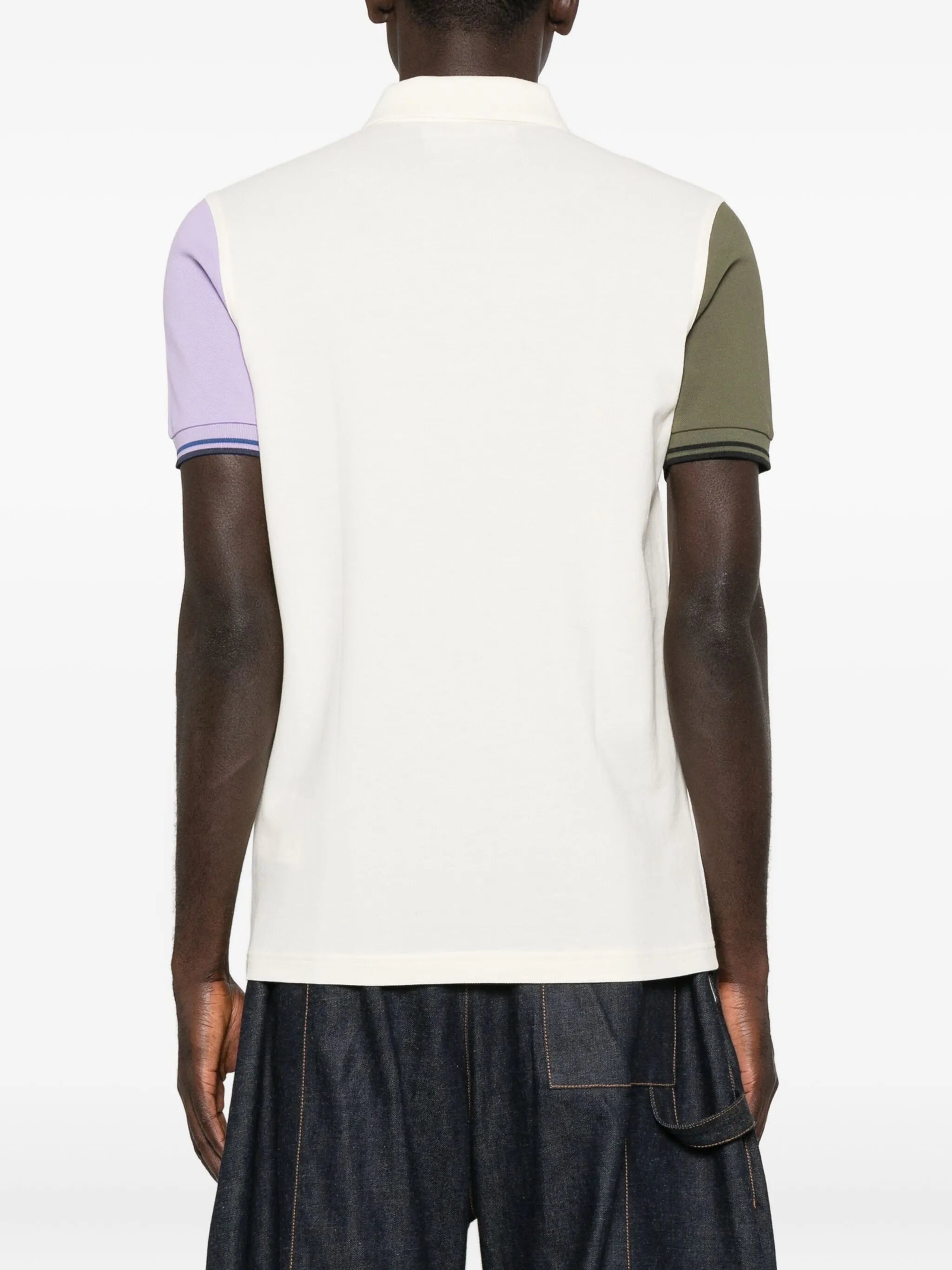 x Fred Perry colour-block short-sleeve polo shirt