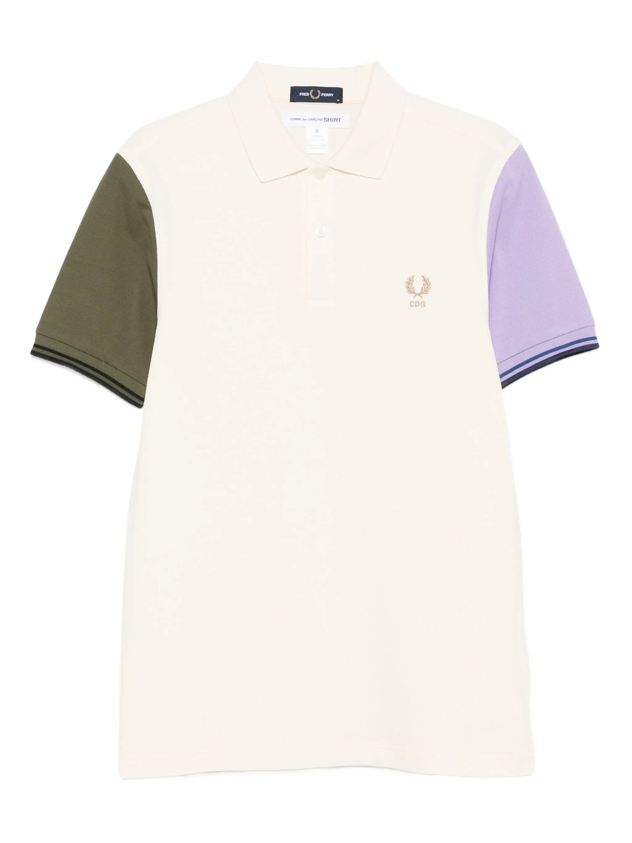 x Fred Perry colour-block short-sleeve polo shirt