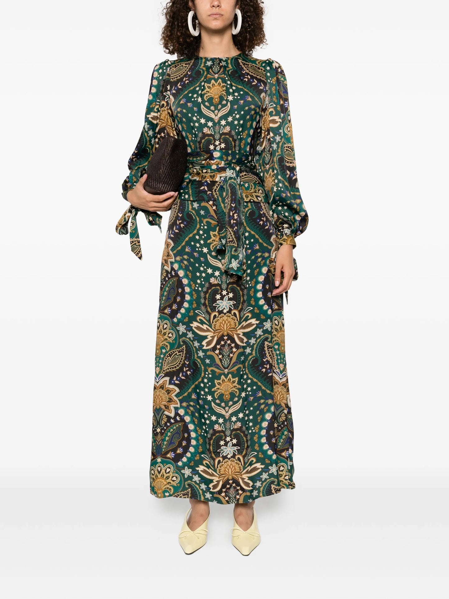 printed maxi dress