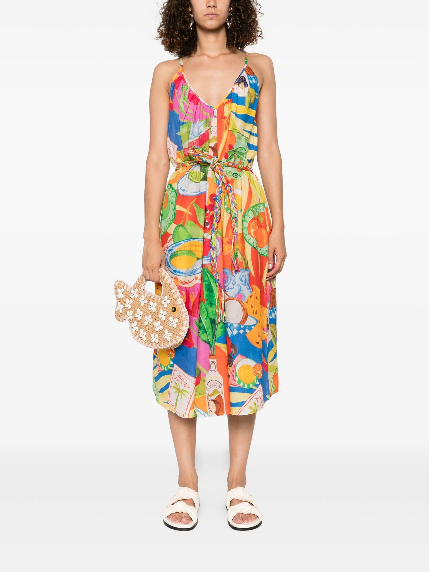 printed midi dress