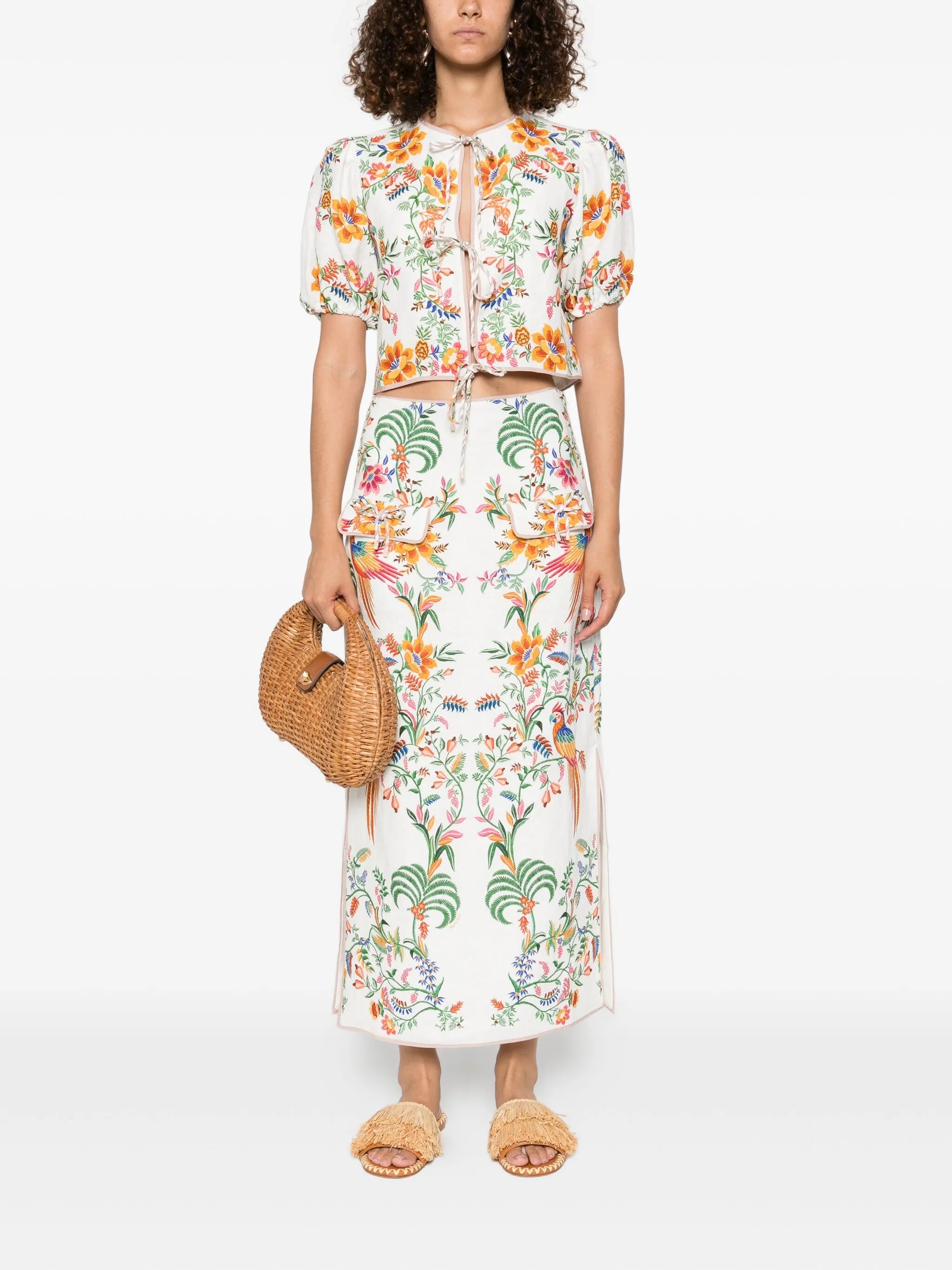 Delicate Forest maxi skirt