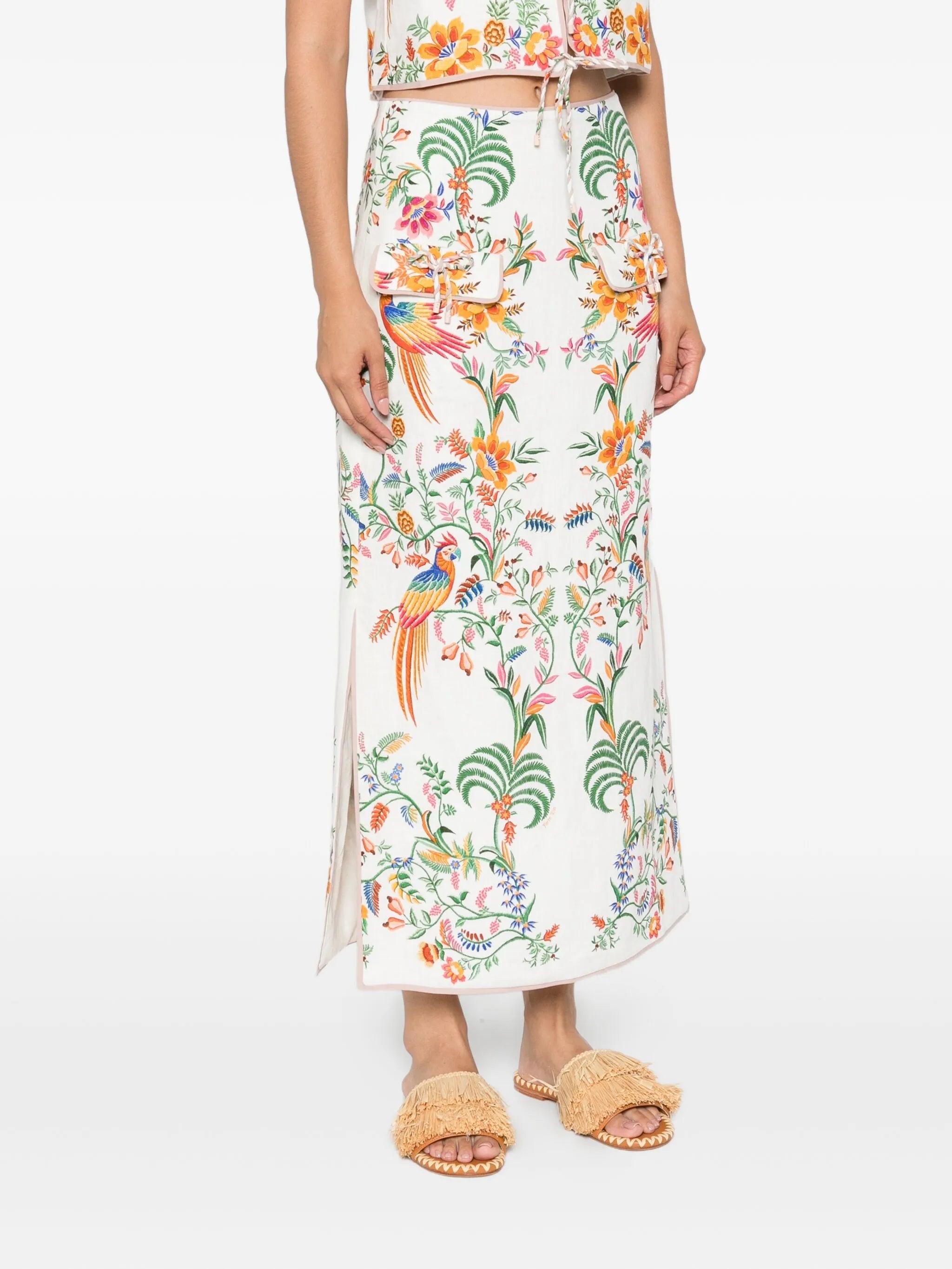 Delicate Forest maxi skirt